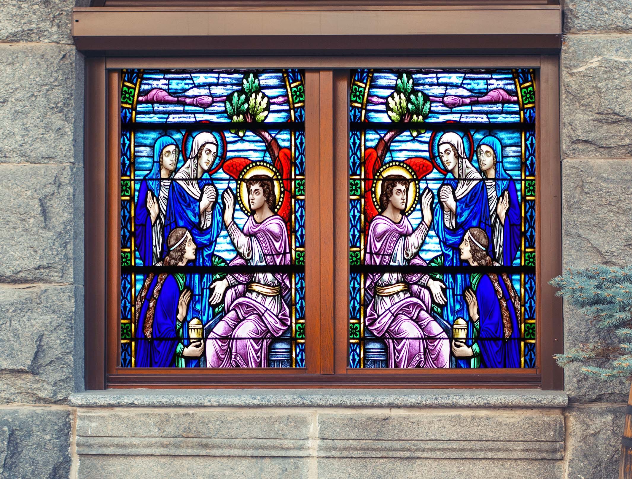 3D Christian Faith 102 Window Film Print Sticker Cling Stained Glass UV Block Wallpaper AJ Wallpaper 2