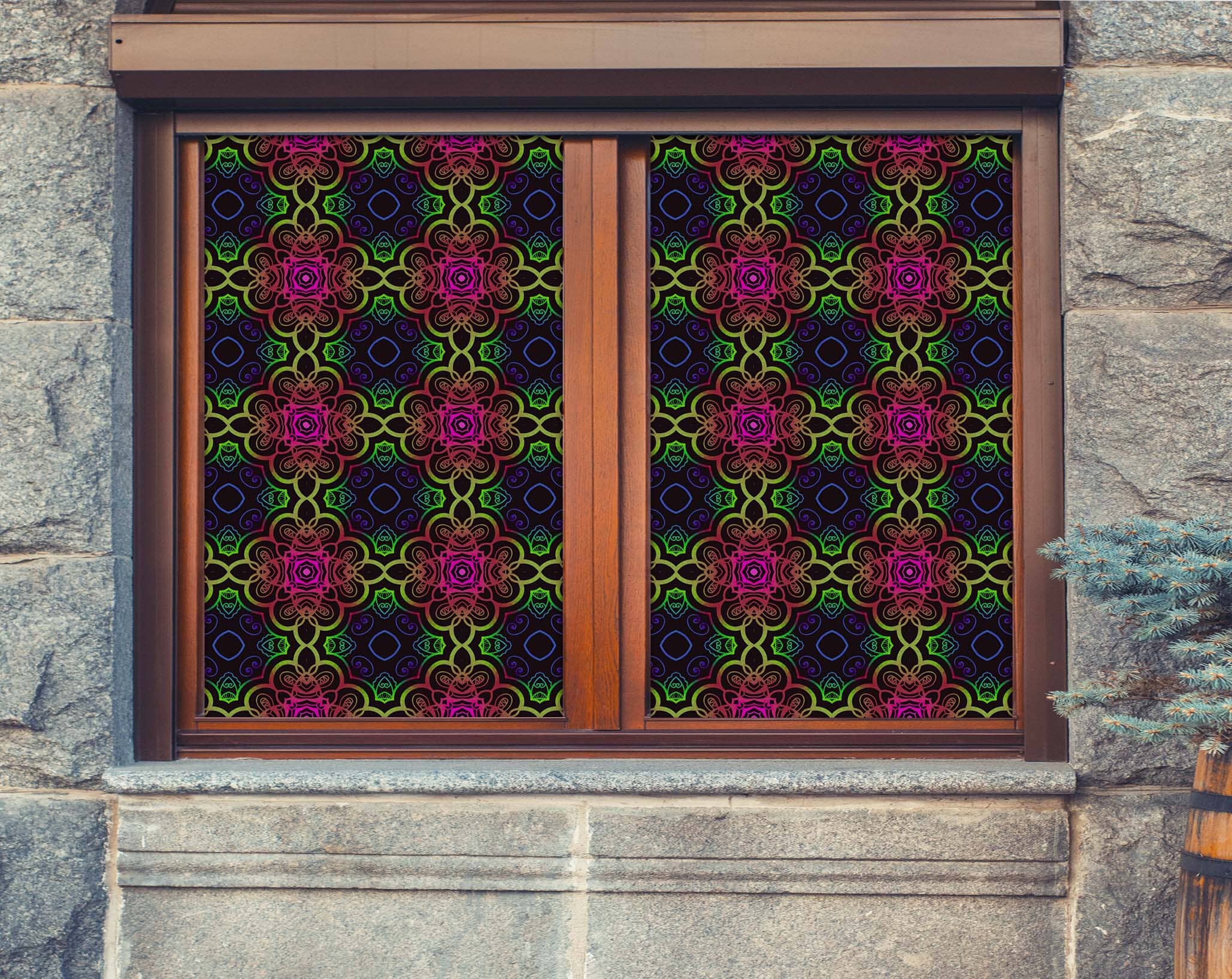 3D Clip Art Flower 408 Window Film Print Sticker Cling Stained Glass UV Block Wallpaper AJ Wallpaper 2