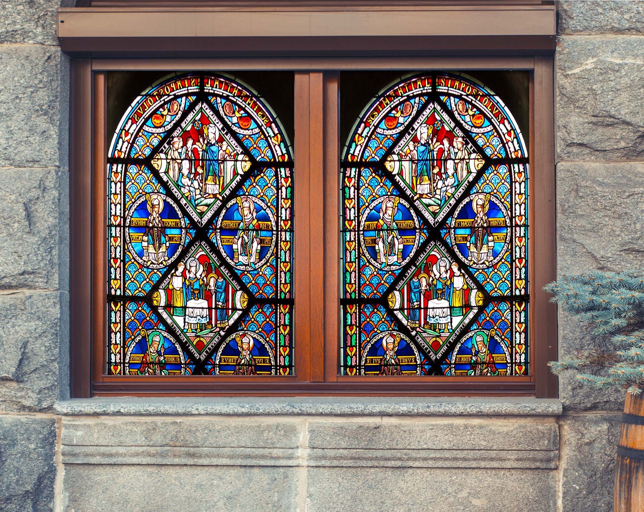 3D Religious Church 354 Window Film Print Sticker Cling Stained Glass UV Block Wallpaper AJ Wallpaper 2