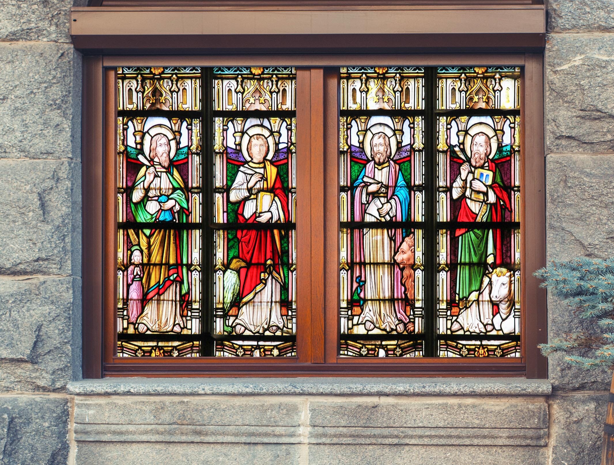 3D Religious Book 143 Window Film Print Sticker Cling Stained Glass UV Block Wallpaper AJ Wallpaper 2