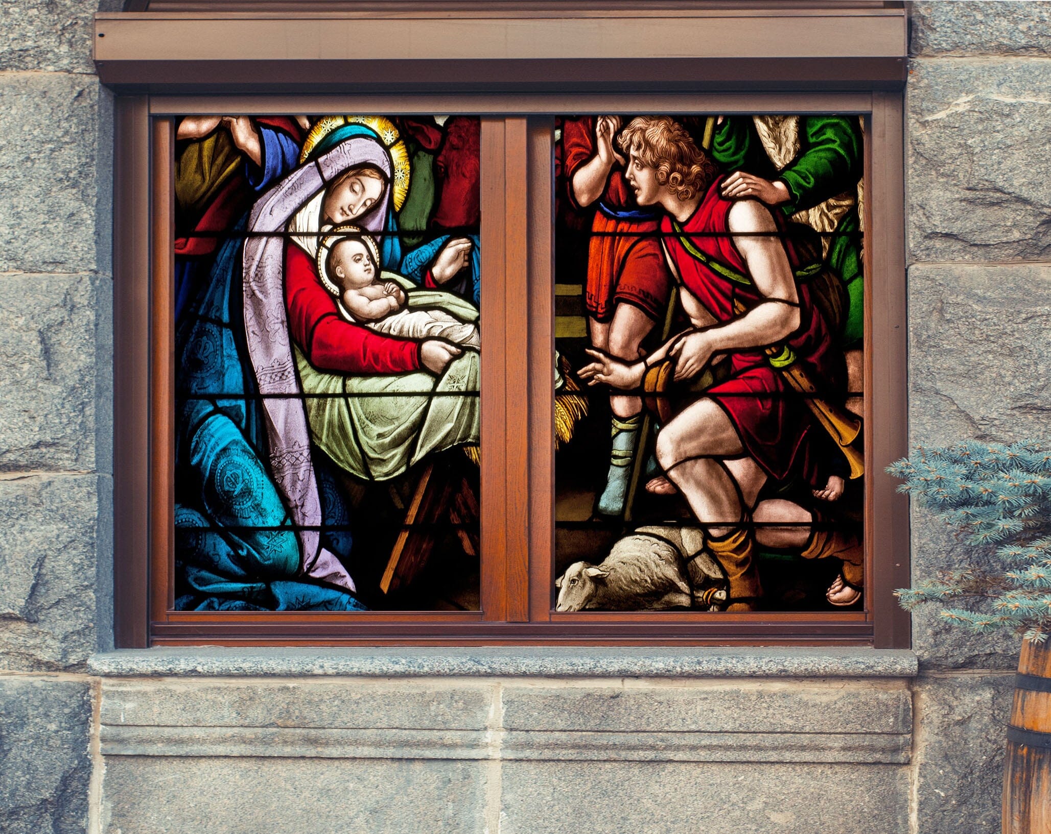 3D Christian Baby 284 Window Film Print Sticker Cling Stained Glass UV Block Wallpaper AJ Wallpaper 2
