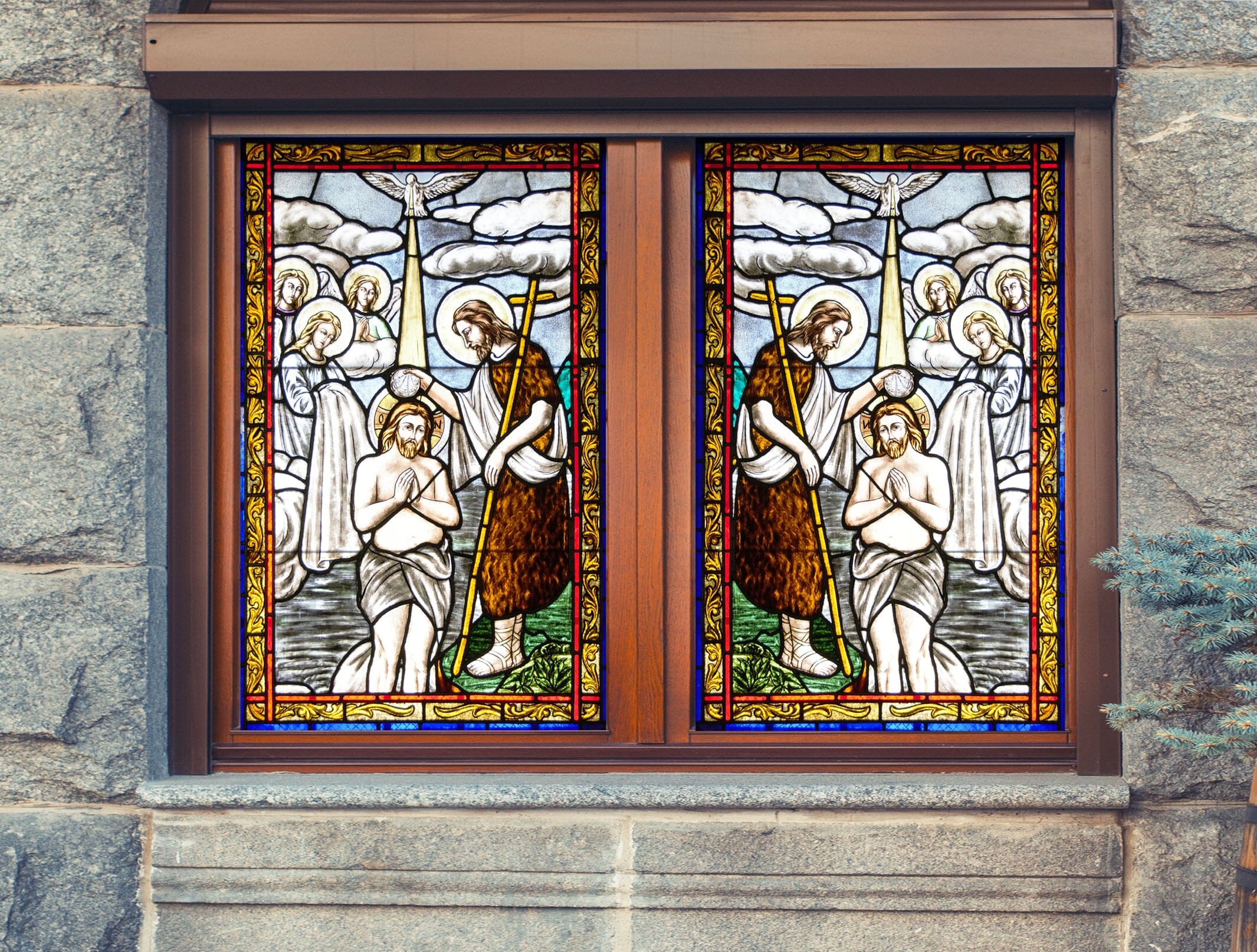 3D Christian Believers 242 Window Film Print Sticker Cling Stained Glass UV Block Wallpaper AJ Wallpaper 2