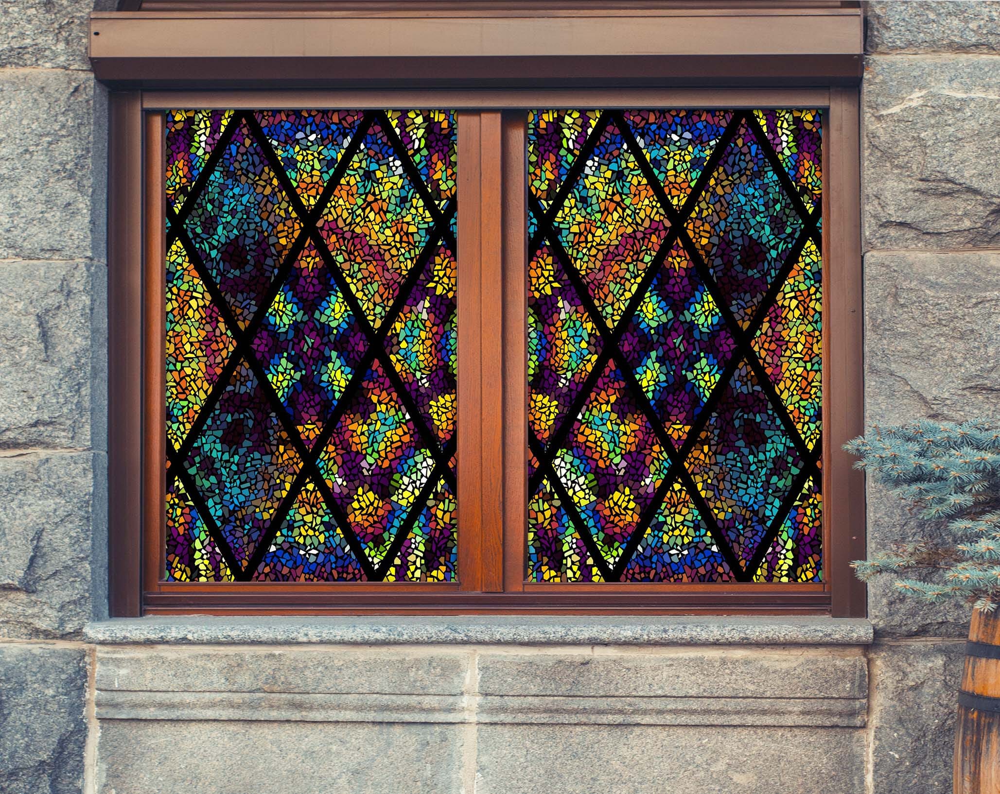 3D Artistic Pattern 366 Window Film Print Sticker Cling Stained Glass UV Block Wallpaper AJ Wallpaper 2
