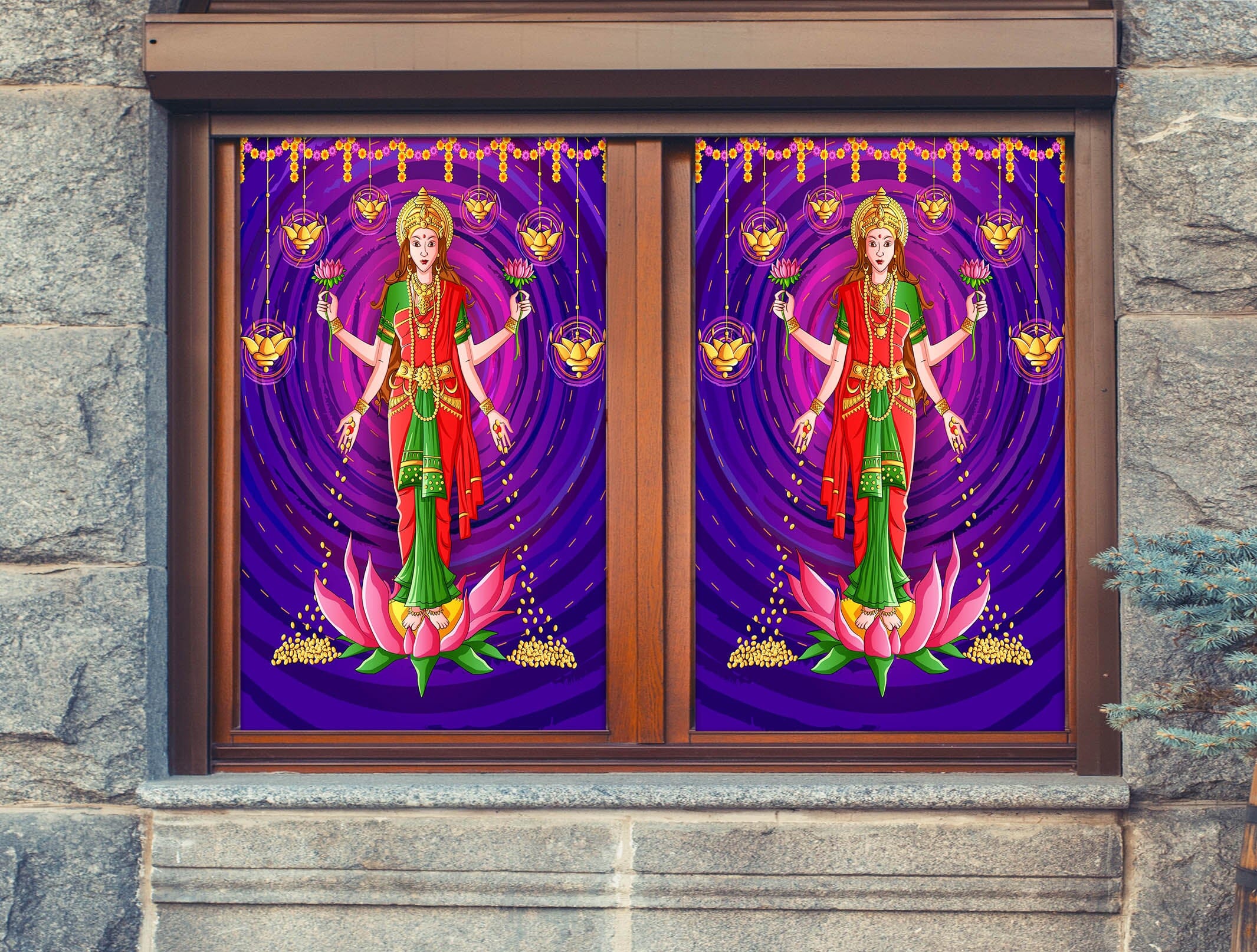 3D Crown Woman 227 Window Film Print Sticker Cling Stained Glass UV Block Wallpaper AJ Wallpaper 2