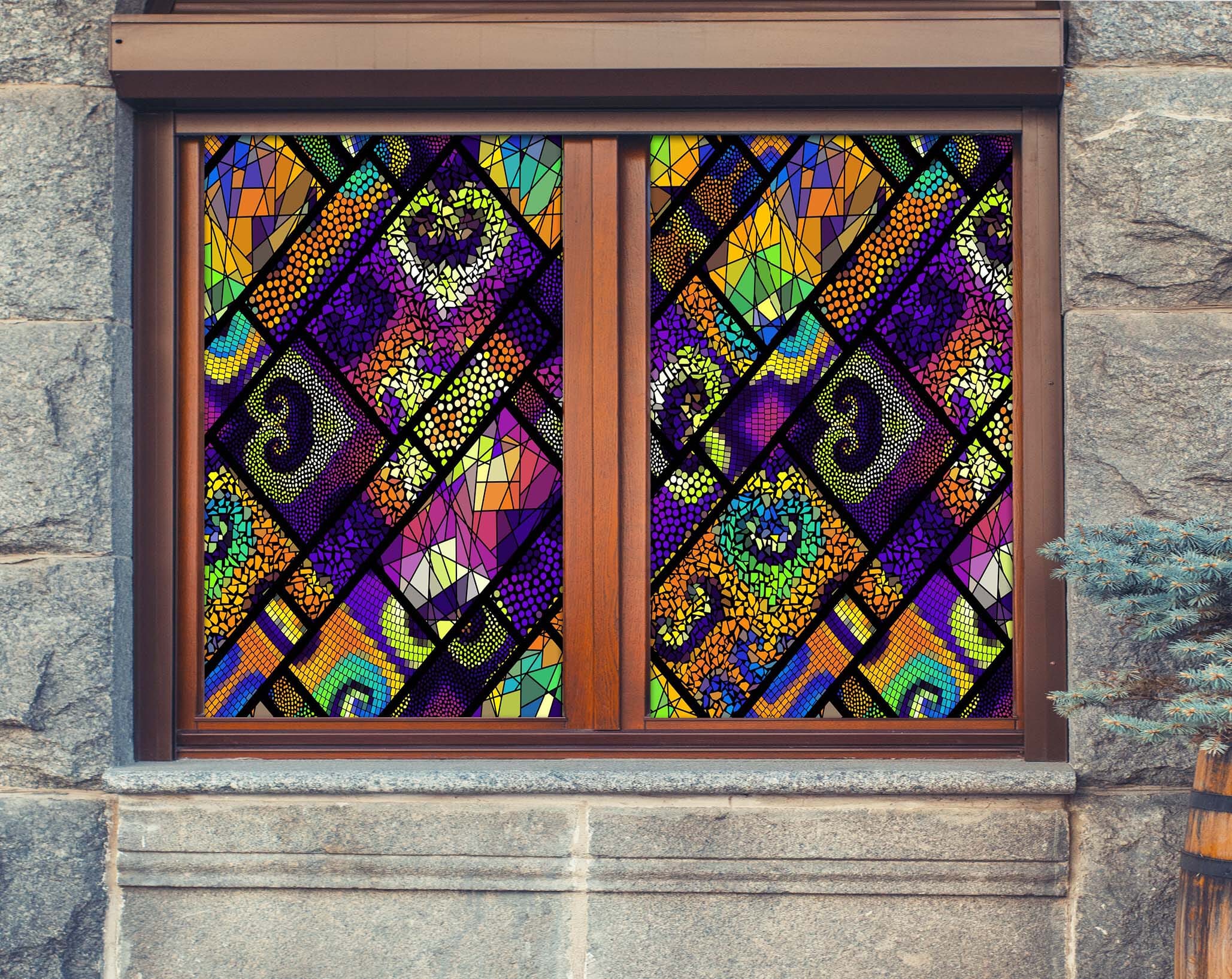 3D Love Graphics 405 Window Film Print Sticker Cling Stained Glass UV Block Wallpaper AJ Wallpaper 2