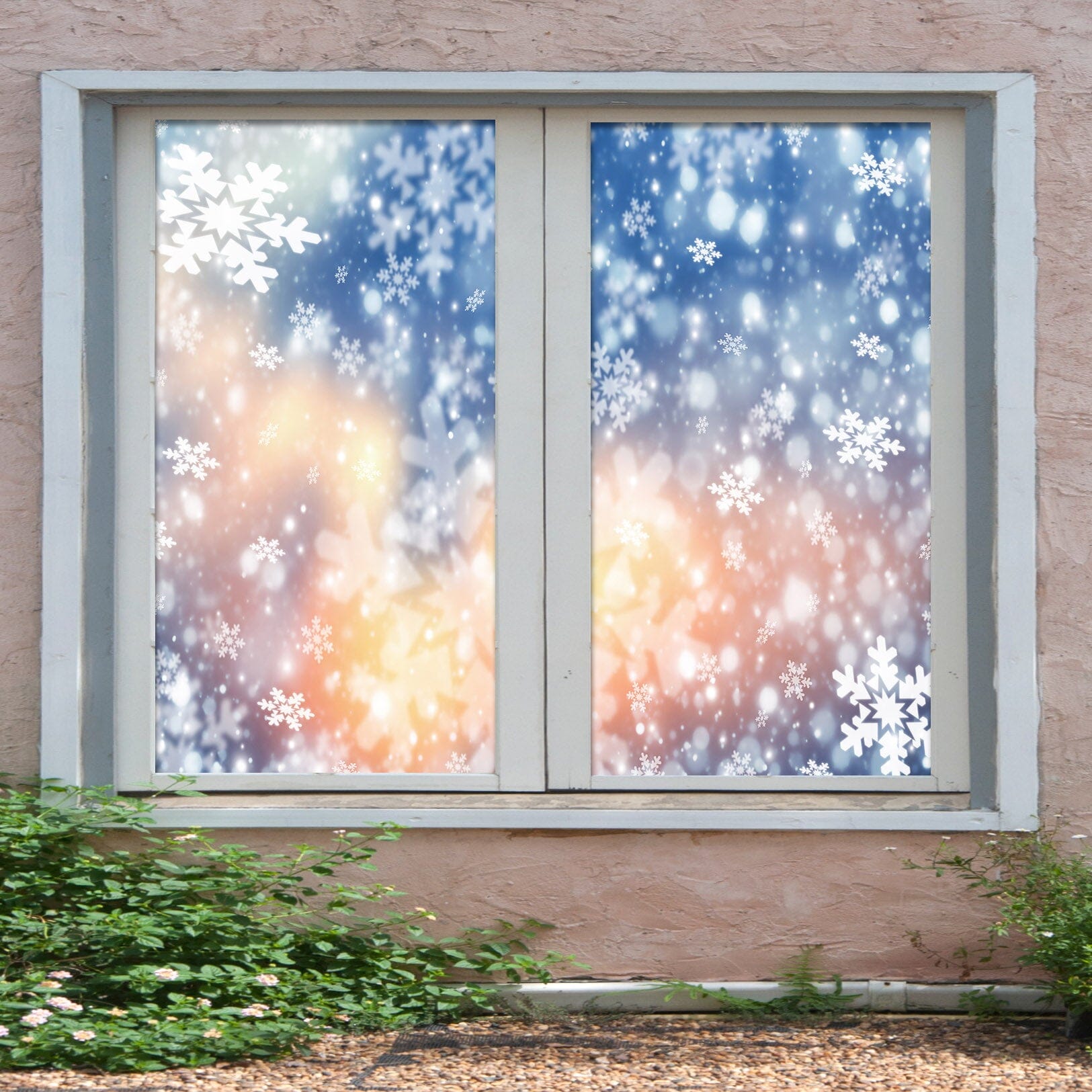 3D White Snowflake 353 Window Film Print Sticker Cling Stained Glass UV Block Wallpaper AJ Wallpaper 2
