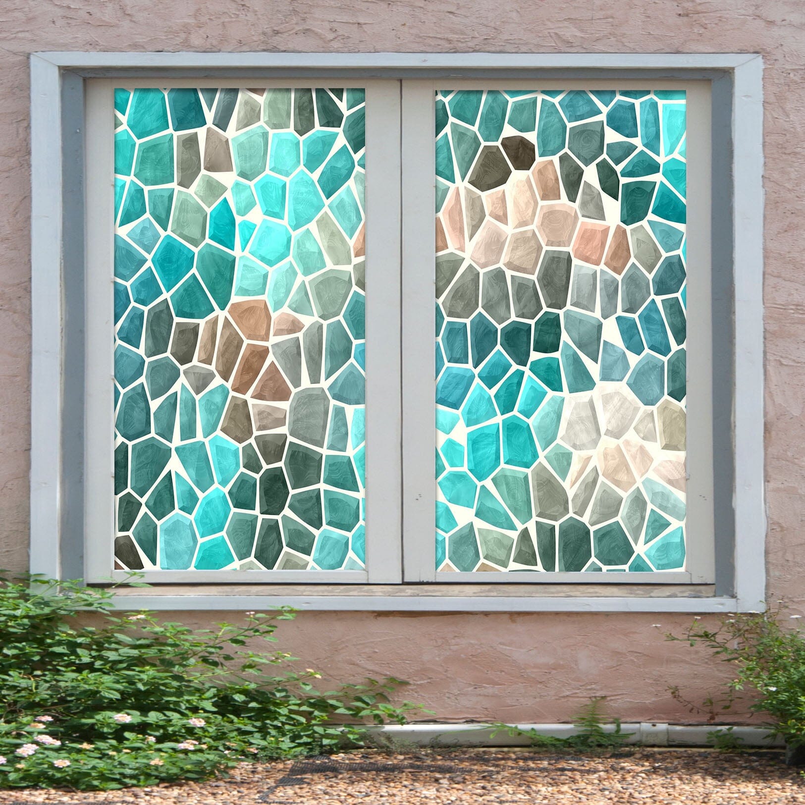 3D Blue Texture Stone 328 Window Film Print Sticker Cling Stained Glass UV Block Wallpaper AJ Wallpaper 2