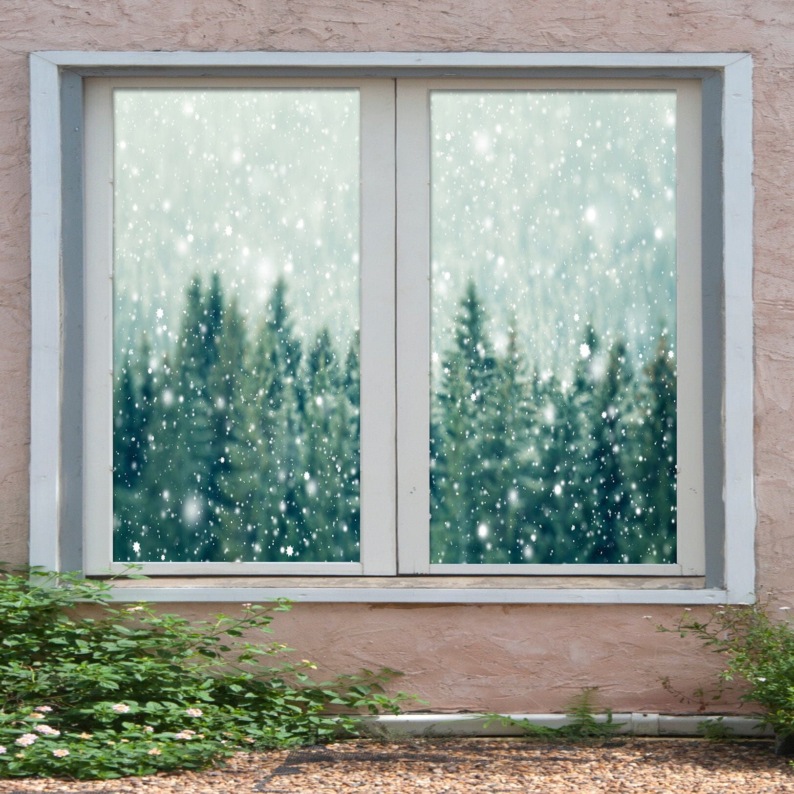 3D Cypress Snowflake 291 Window Film Print Sticker Cling Stained Glass UV Block Wallpaper AJ Wallpaper 2