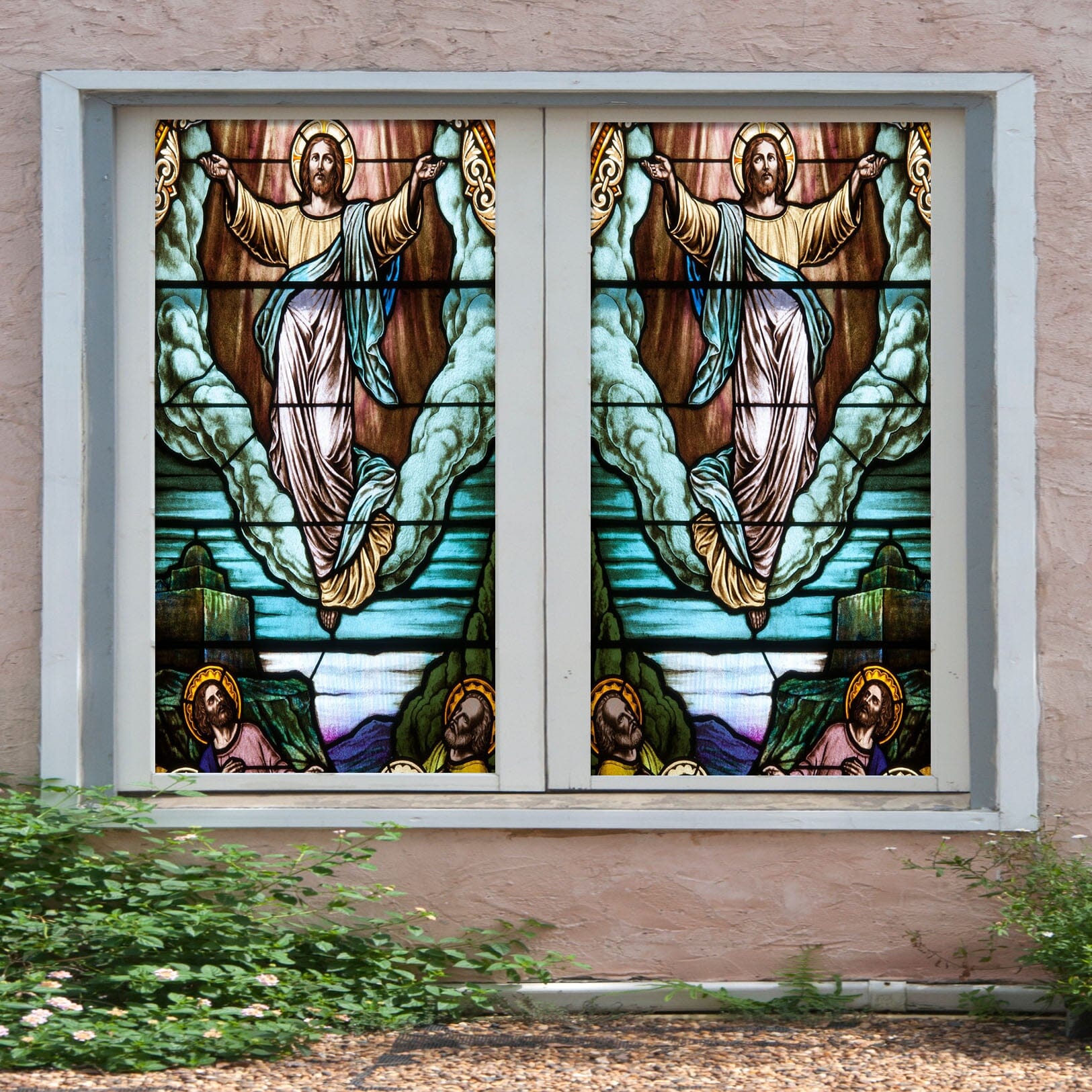 3D Religious Cloud 186 Window Film Print Sticker Cling Stained Glass UV Block Wallpaper AJ Wallpaper 2