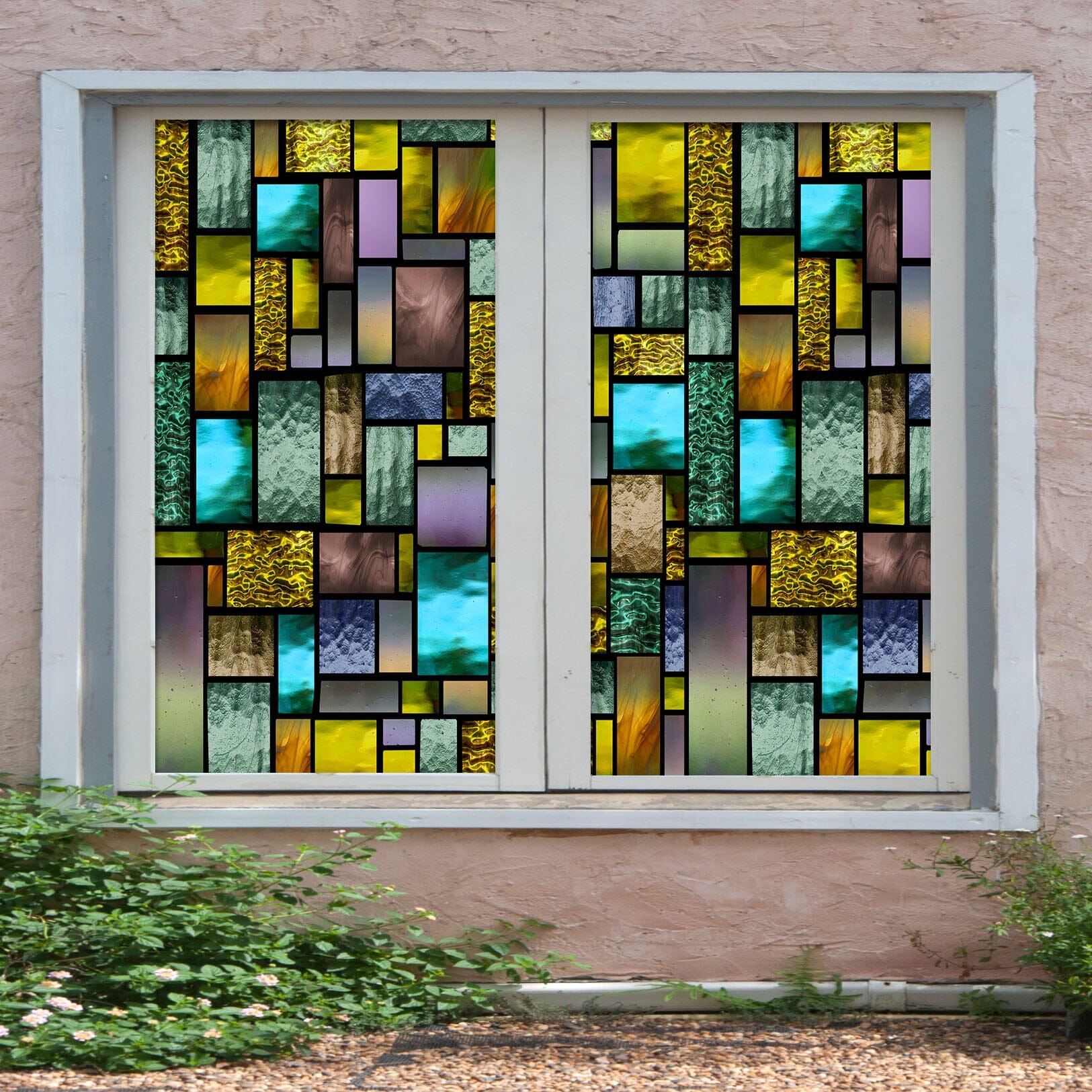 3D Rectangular Graphics 297 Window Film Print Sticker Cling Stained Glass UV Block Wallpaper AJ Wallpaper 2