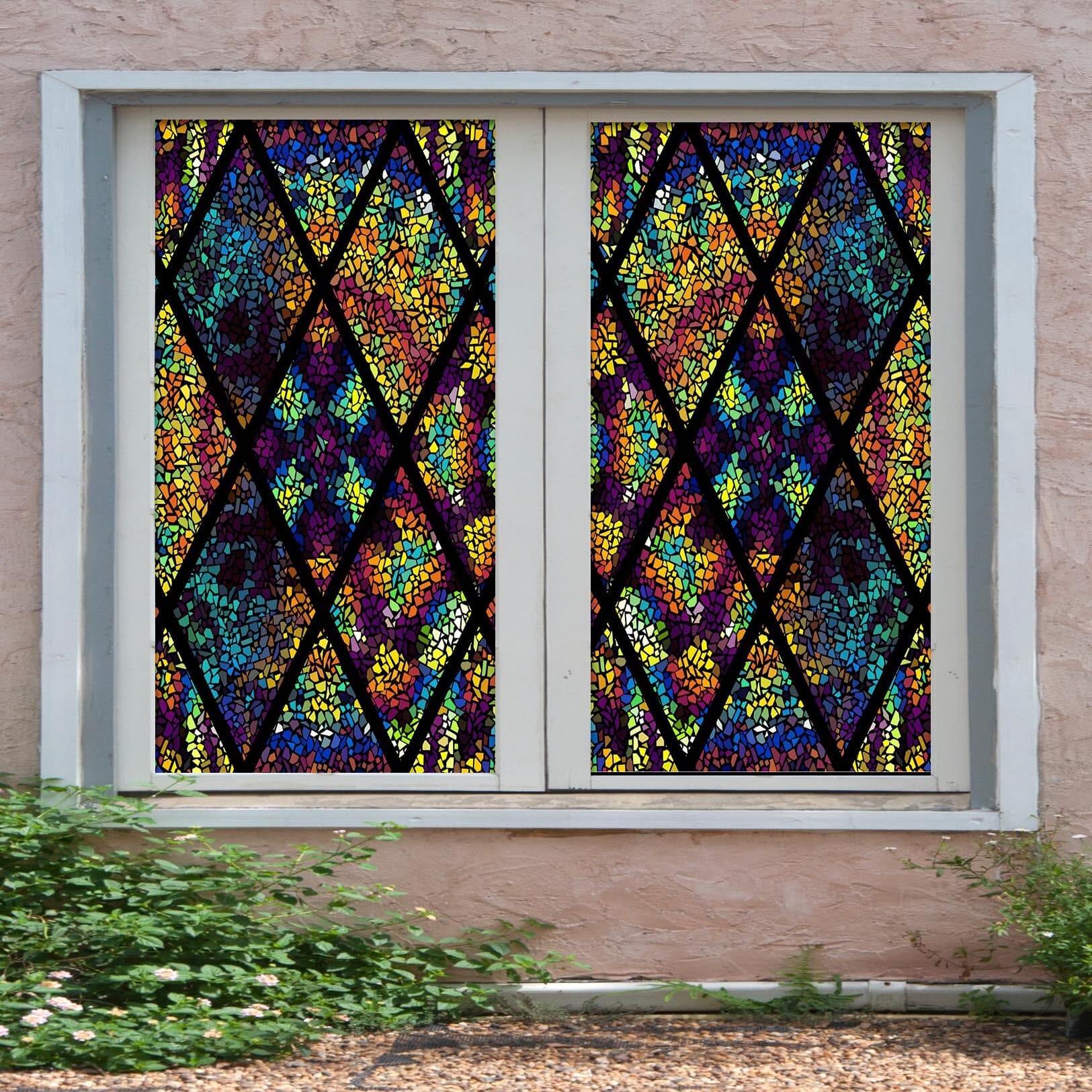 3D Artistic Pattern 366 Window Film Print Sticker Cling Stained Glass UV Block Wallpaper AJ Wallpaper 2