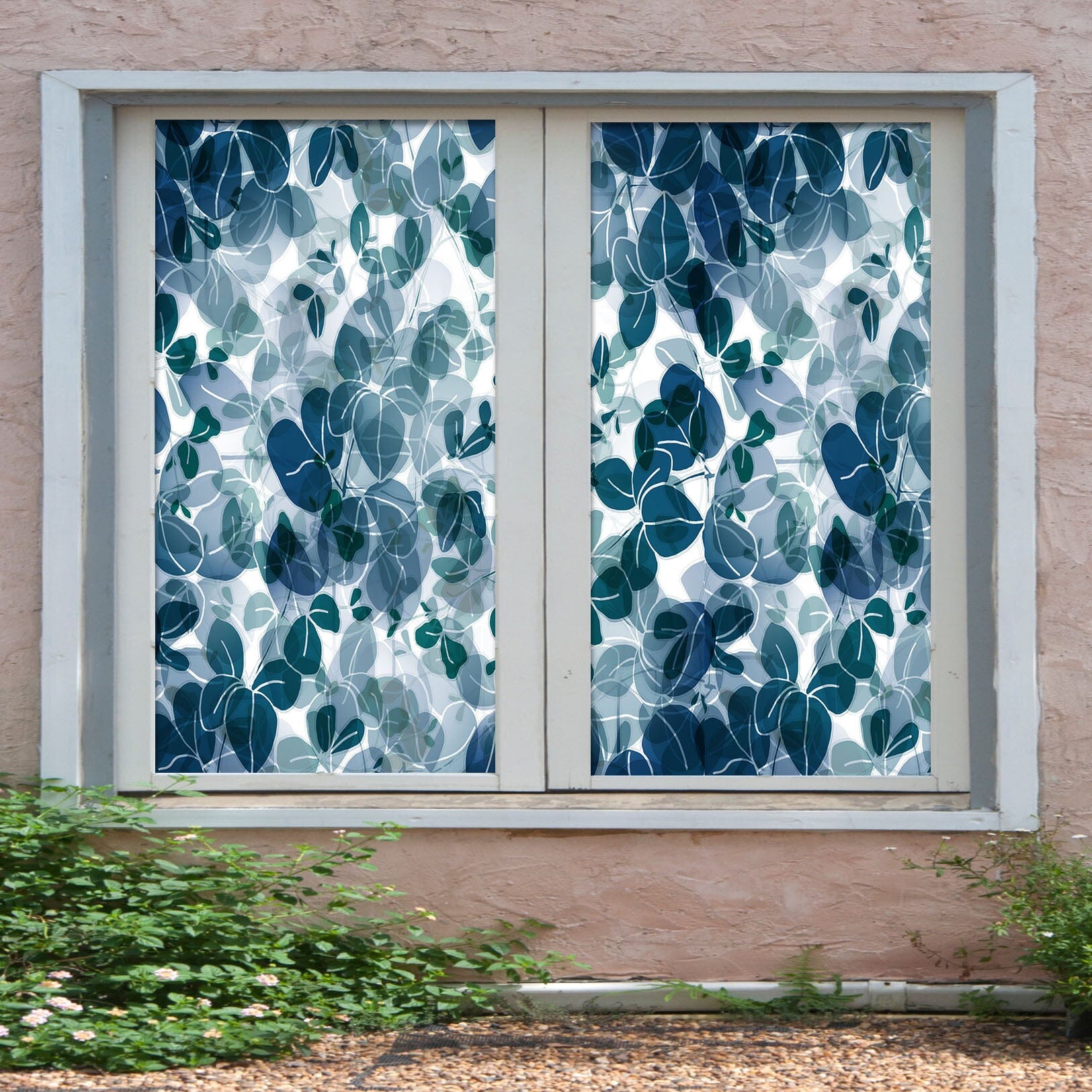 3D Leaf Pattern 340 Window Film Print Sticker Cling Stained Glass UV Block Wallpaper AJ Wallpaper 2