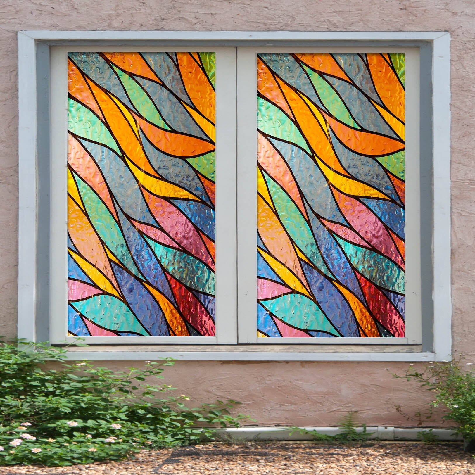3D Color Streamers 362 Window Film Print Sticker Cling Stained Glass UV Block Wallpaper AJ Wallpaper 2