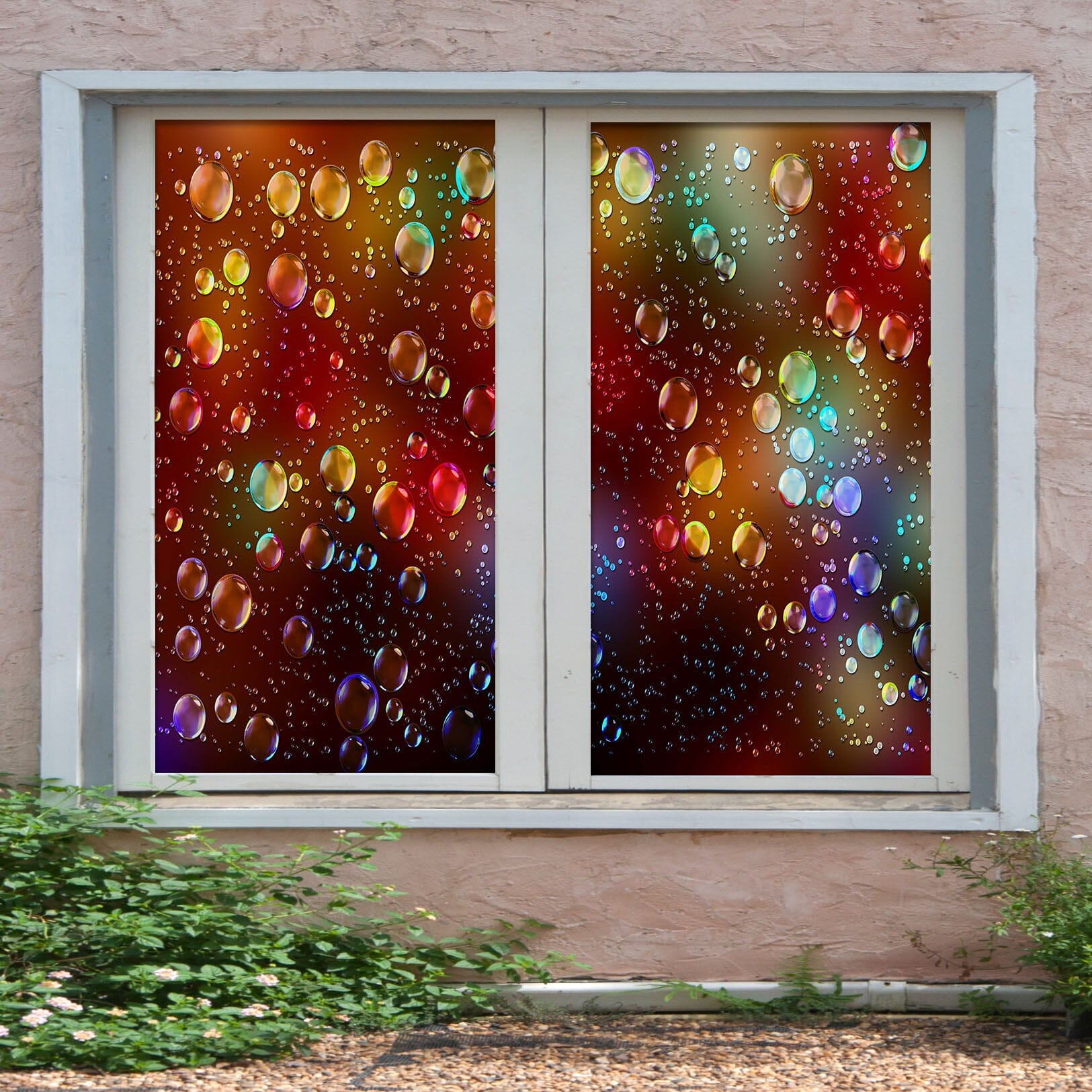 3D Color Bubble 267 Window Film Print Sticker Cling Stained Glass UV Block Wallpaper AJ Wallpaper 2