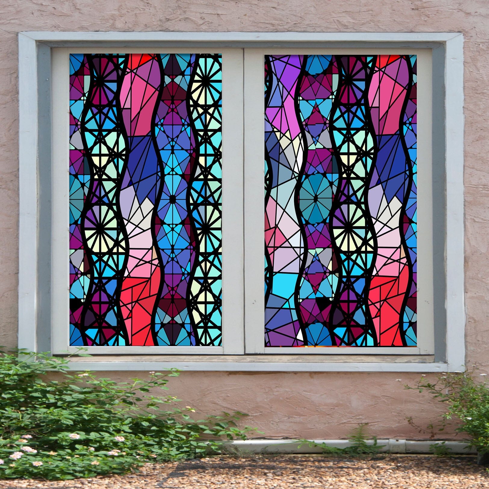 3D Artistic Graphics 402 Window Film Print Sticker Cling Stained Glass UV Block Wallpaper AJ Wallpaper 2