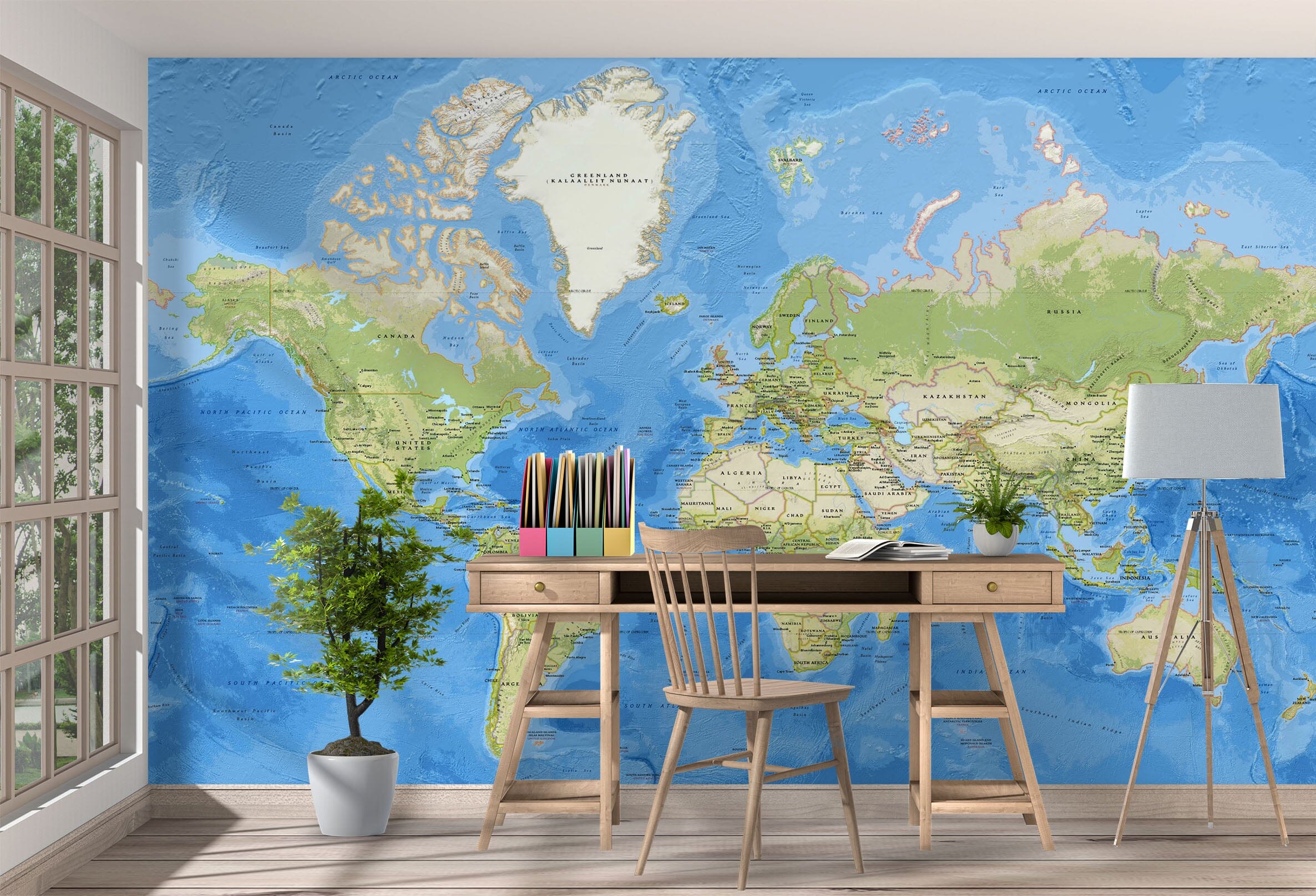 3D Graffiti World Map 1100 Wall Murals Wallpaper AJ Wallpaper 2