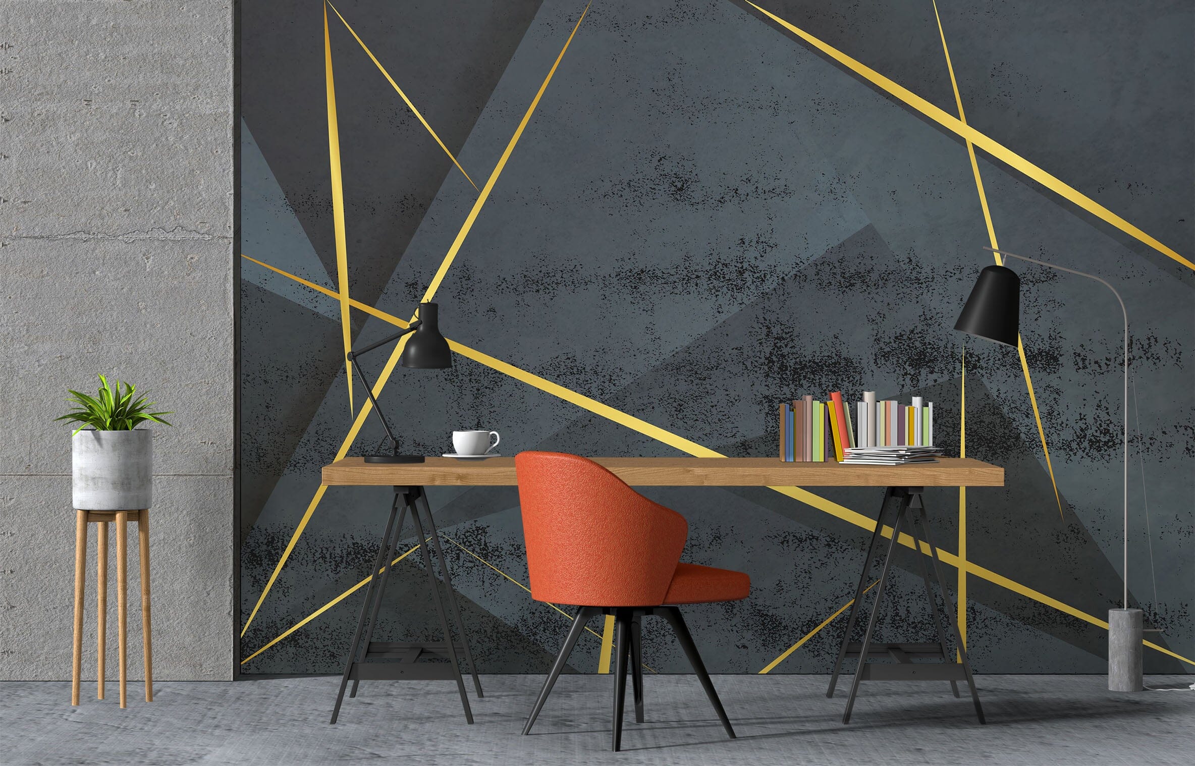 3D Black Triangle 1078 Wall Murals Wallpaper AJ Wallpaper 2