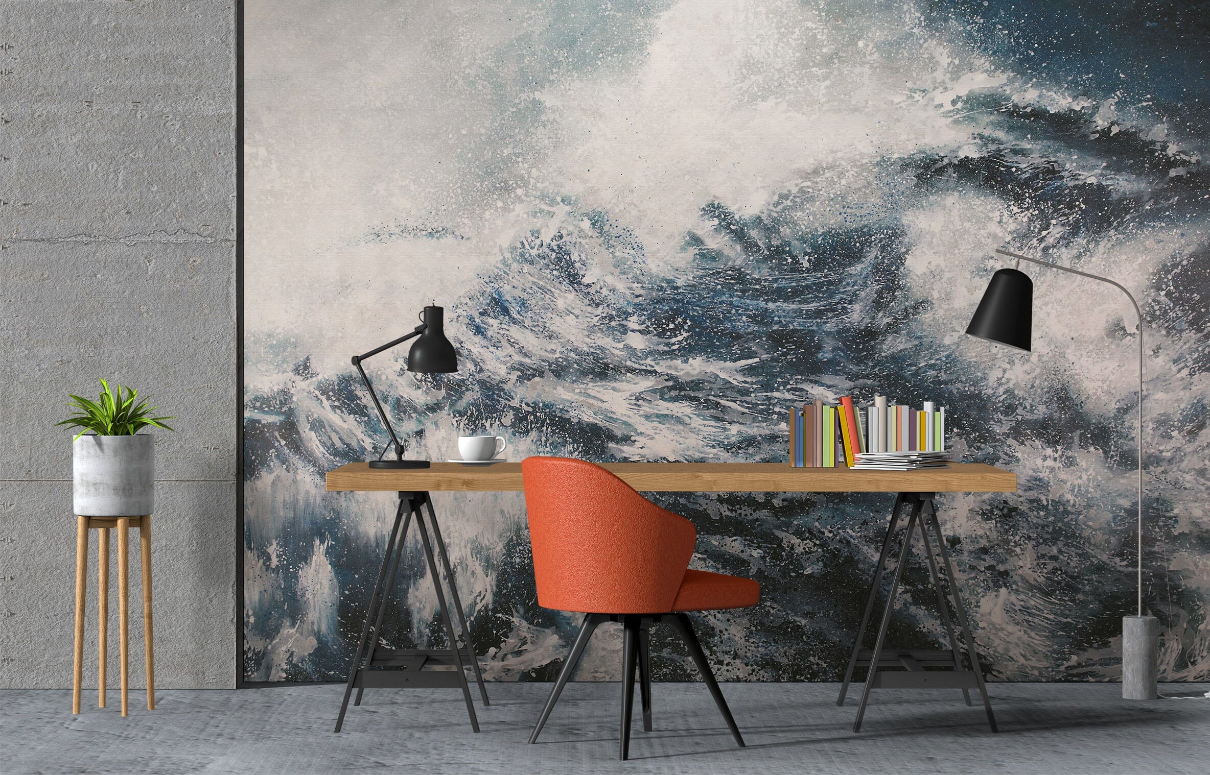 3D Ferocious Waves 1032 Wall Murals Wallpaper AJ Wallpaper 2