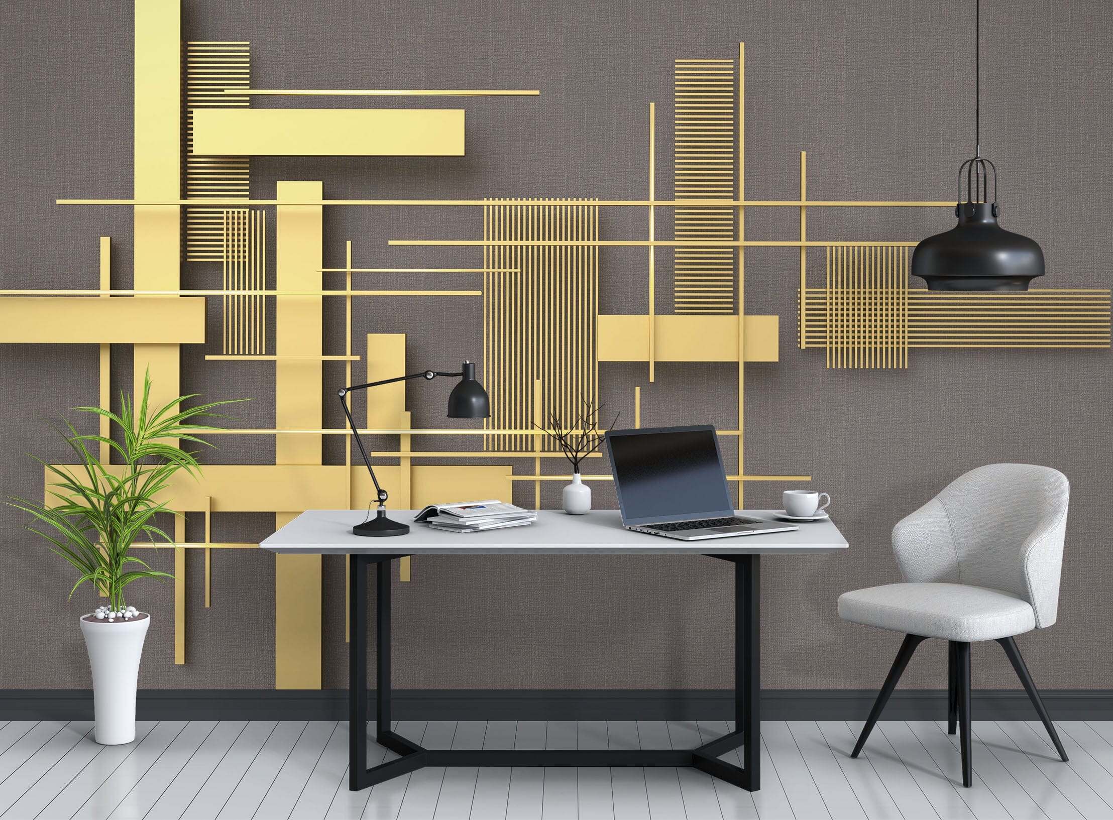 3D Golden Brick 1106 Wall Murals Wallpaper AJ Wallpaper 2