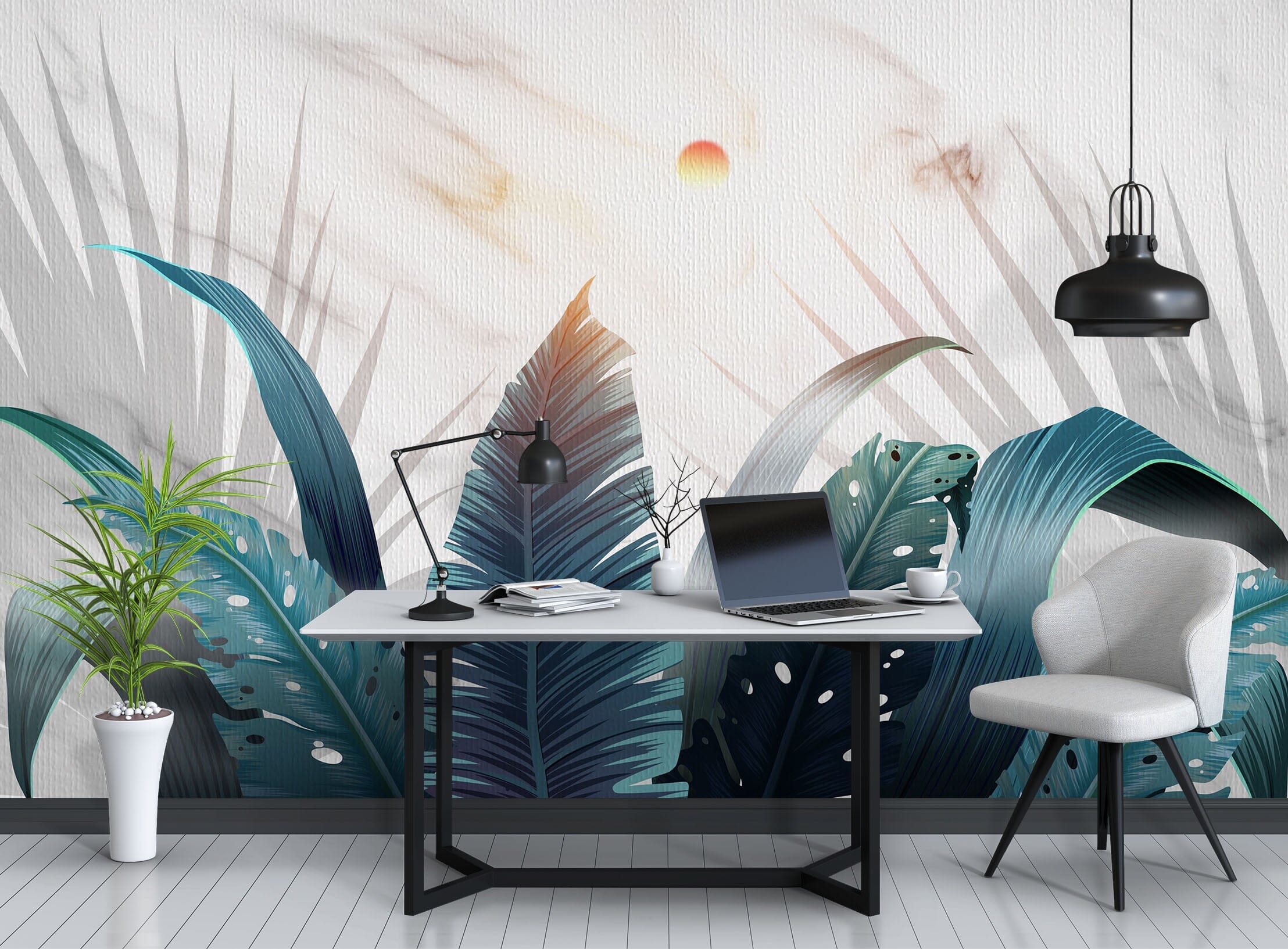 3D Graffiti Leaves 1074 Wall Murals Wallpaper AJ Wallpaper 2