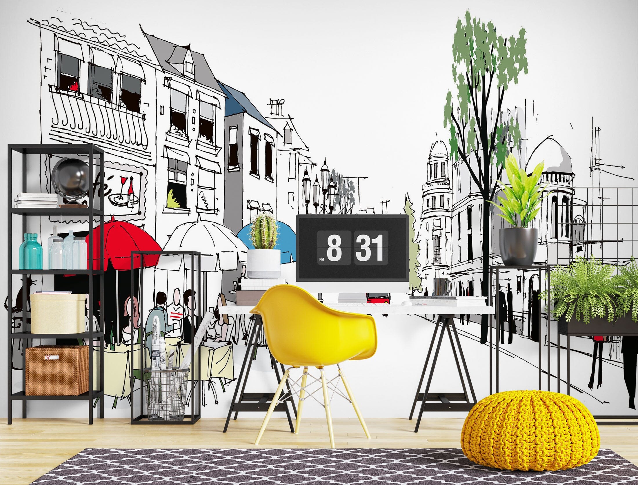 3D Coffee Shop 1020 Wall Murals Wallpaper AJ Wallpaper 2