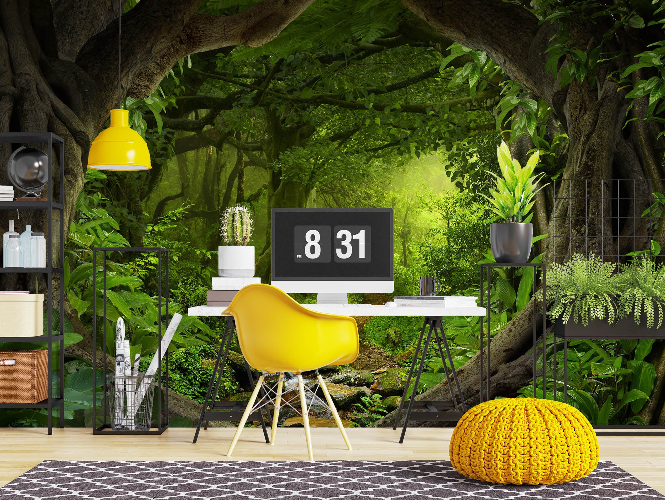 3D Forest Cave 58155 Wall Murals