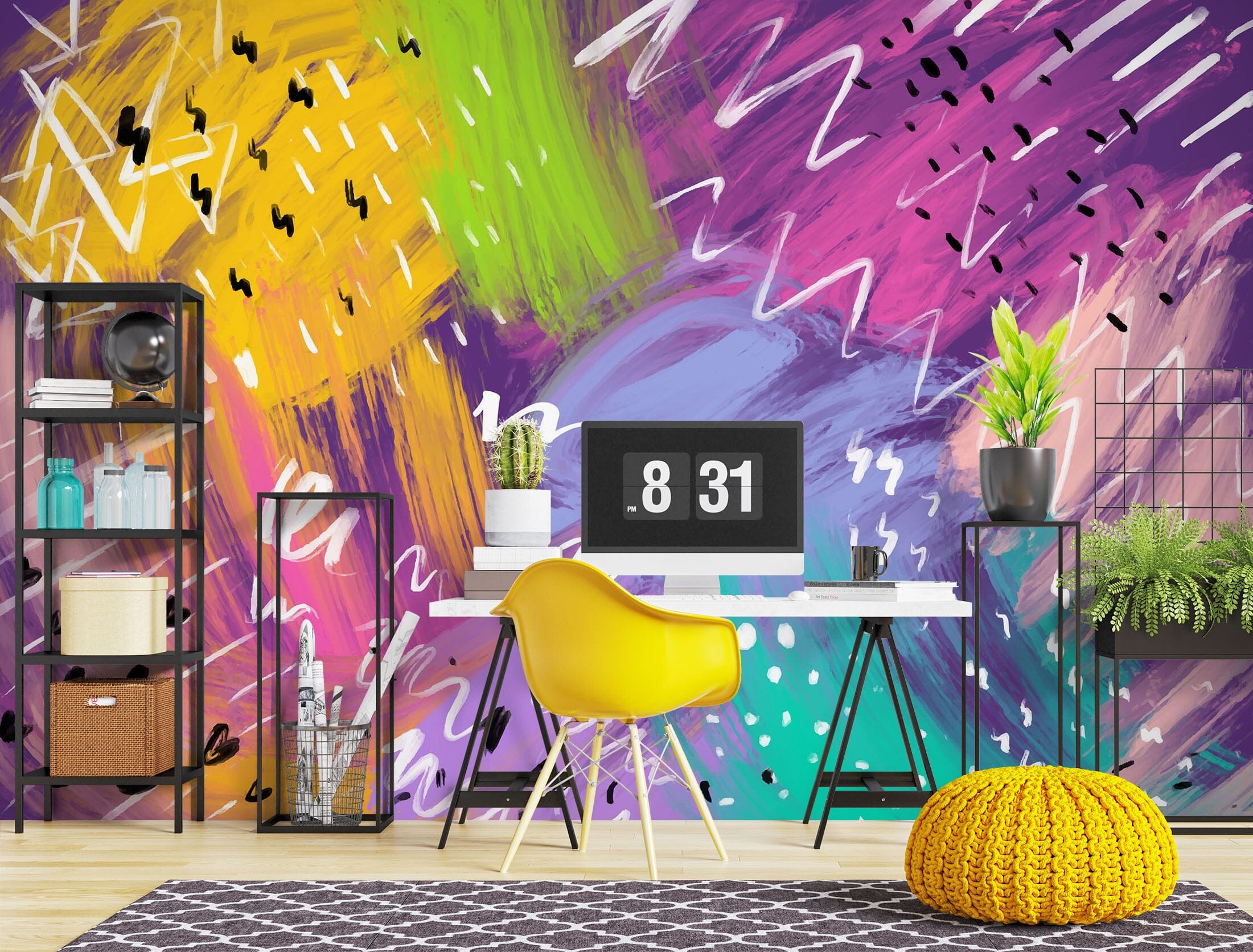 3D Color Pattern 1073 Wall Murals Wallpaper AJ Wallpaper 2