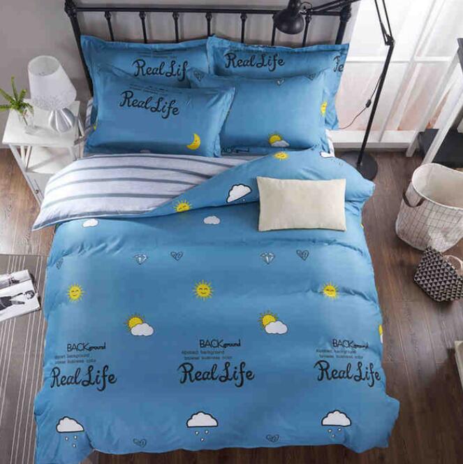 3D Little Clouds Sun 8144 Bed Pillowcases Quilt