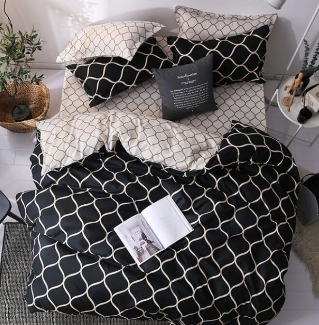 3D Black 8124 Bed Pillowcases Quilt