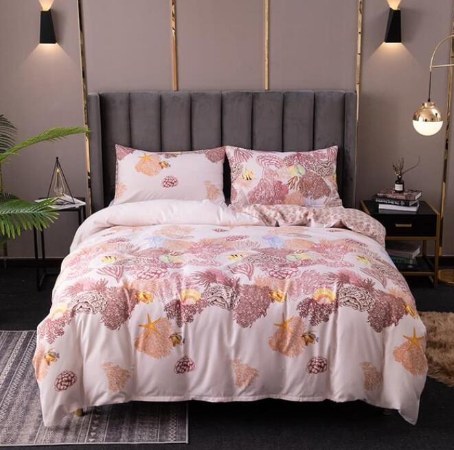 3D Pink Tree 8057 Bed Pillowcases Quilt