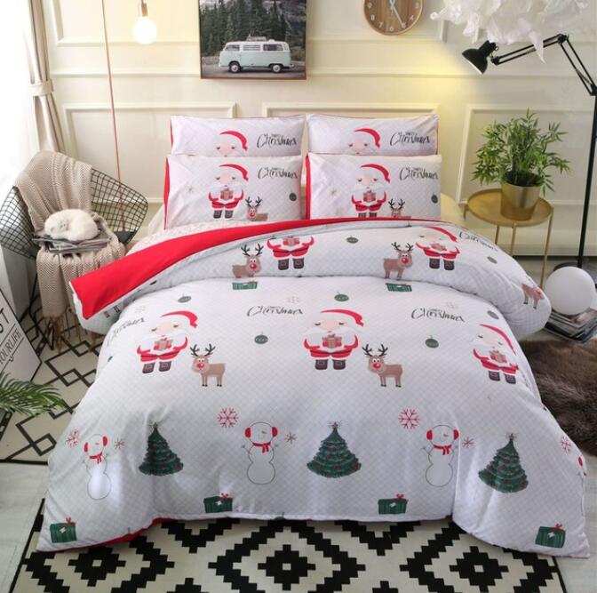 3D Cartoon Christmas Tree 8147 Bed Pillowcases Quilt