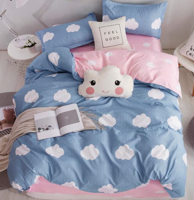 3D Blue White Clouds 8165 Bed Pillowcases Quilt