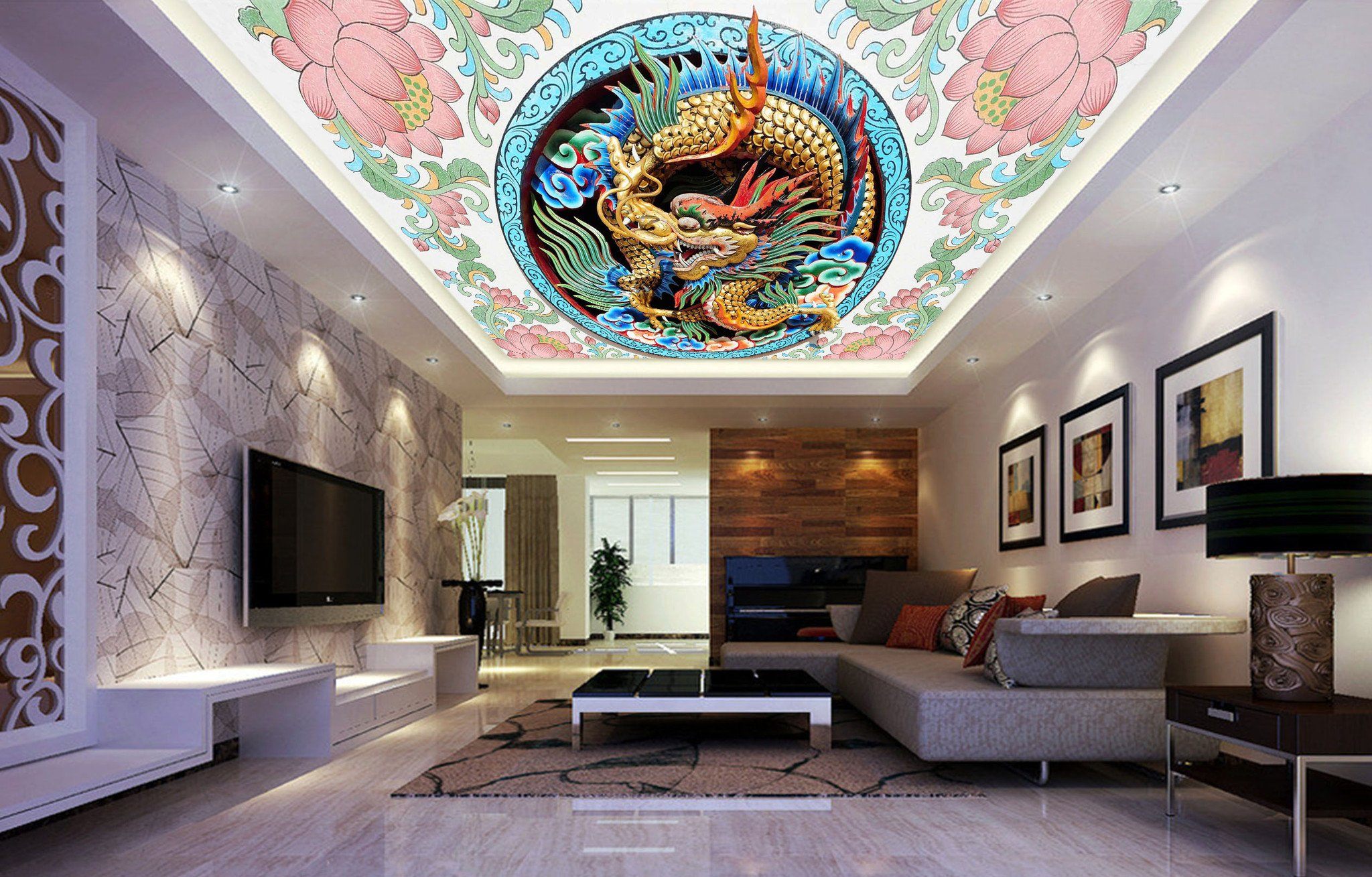 Dragon Carvings Wallpaper AJ Wallpaper