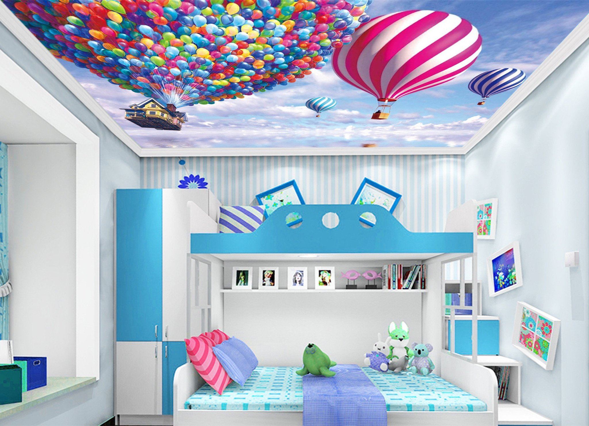 Sea Balloons House Wallpaper AJ Wallpaper