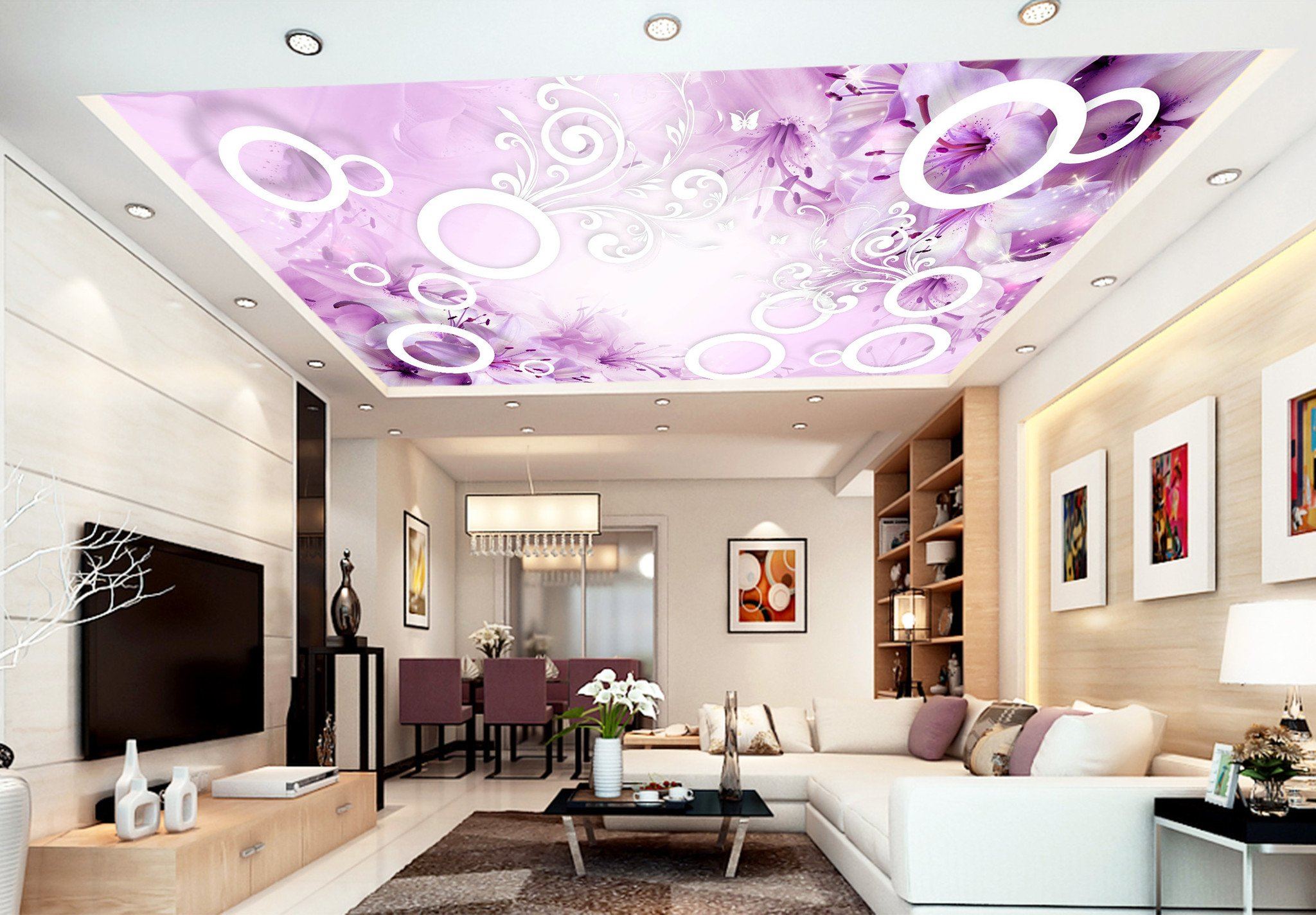 Flowers Vine And Rings Wallpaper AJ Wallpaper