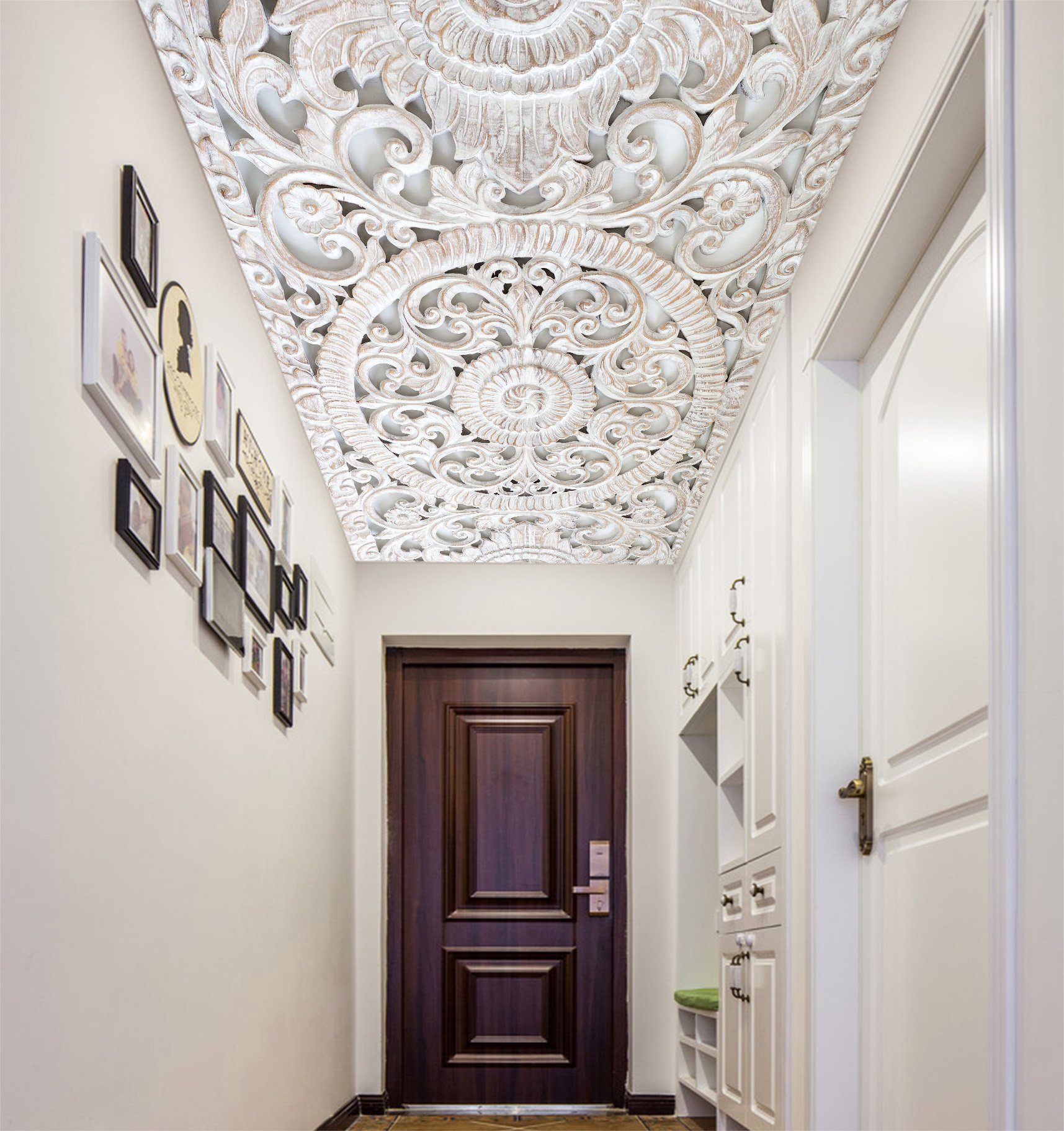 Circle Flower Pattern 086 Wallpaper AJ Wallpaper