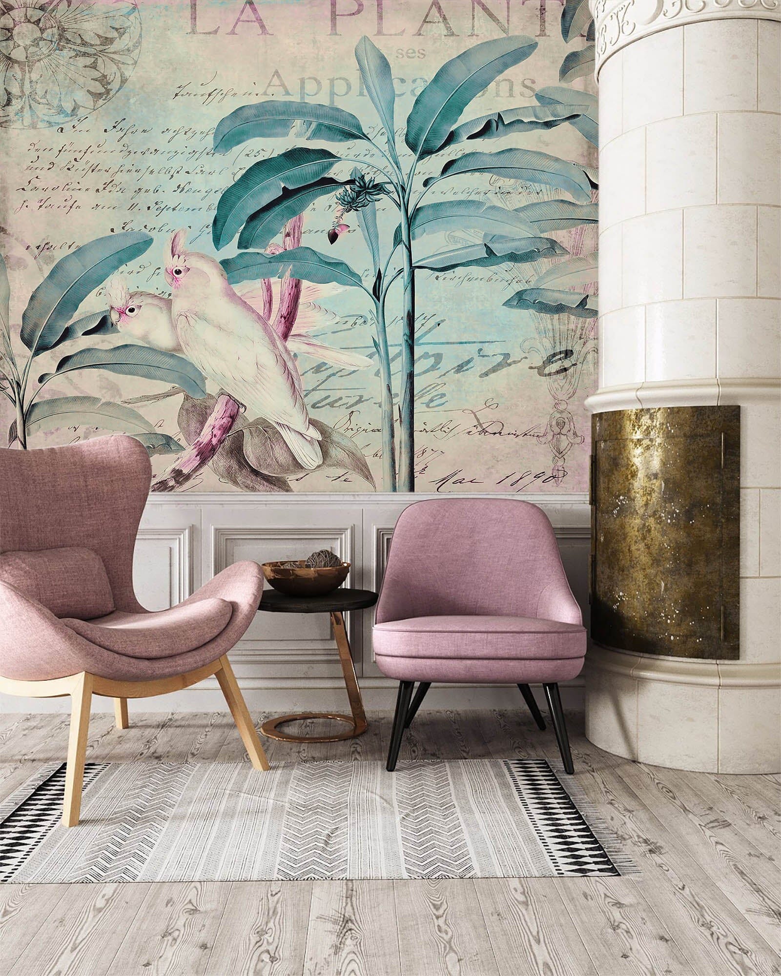 3D White Bird 1424 Andrea haase Wall Mural Wall Murals Wallpaper AJ Wallpaper 2