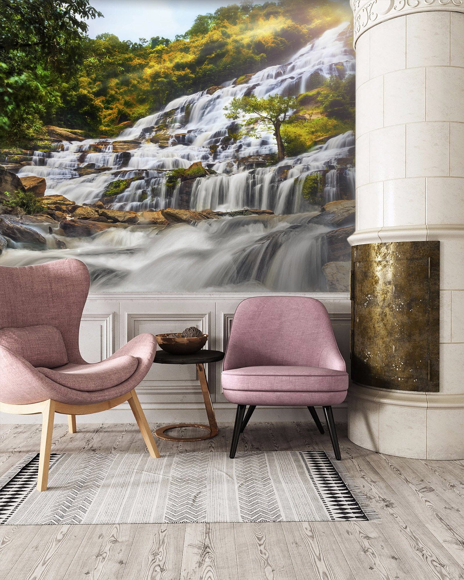 3D Big Waterfall 1451 Wall Murals Wallpaper AJ Wallpaper 2