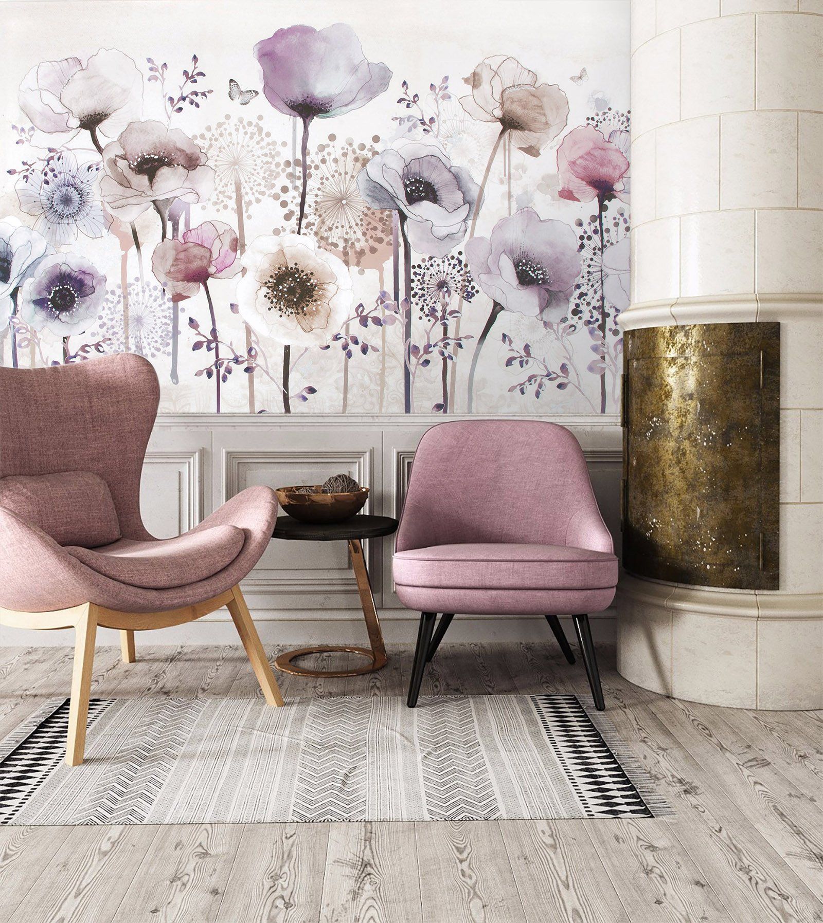 3D Blooming Flower 042 Wall Murals Wallpaper AJ Wallpaper 2