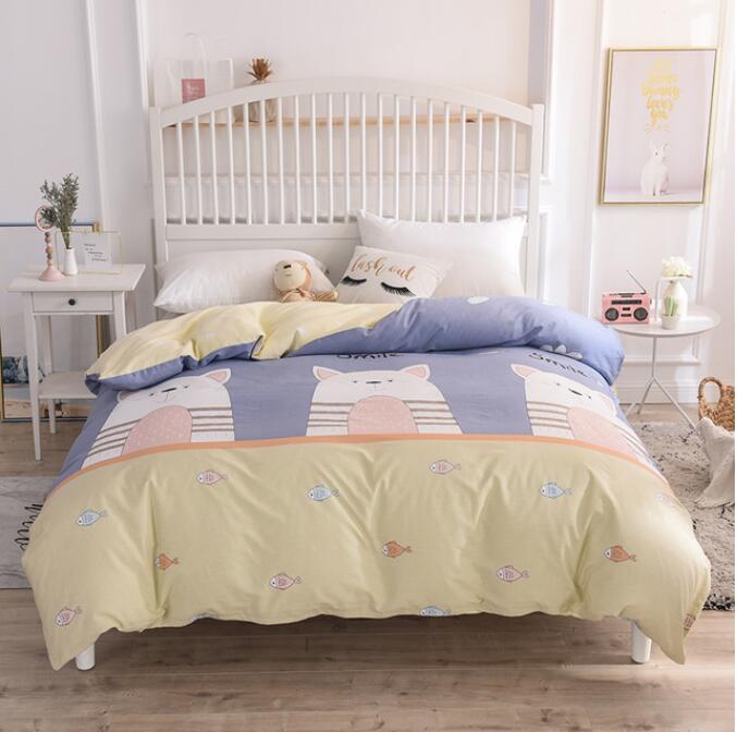 3D Yellow Gray Stitching Bear 4139 Bed Pillowcases Quilt