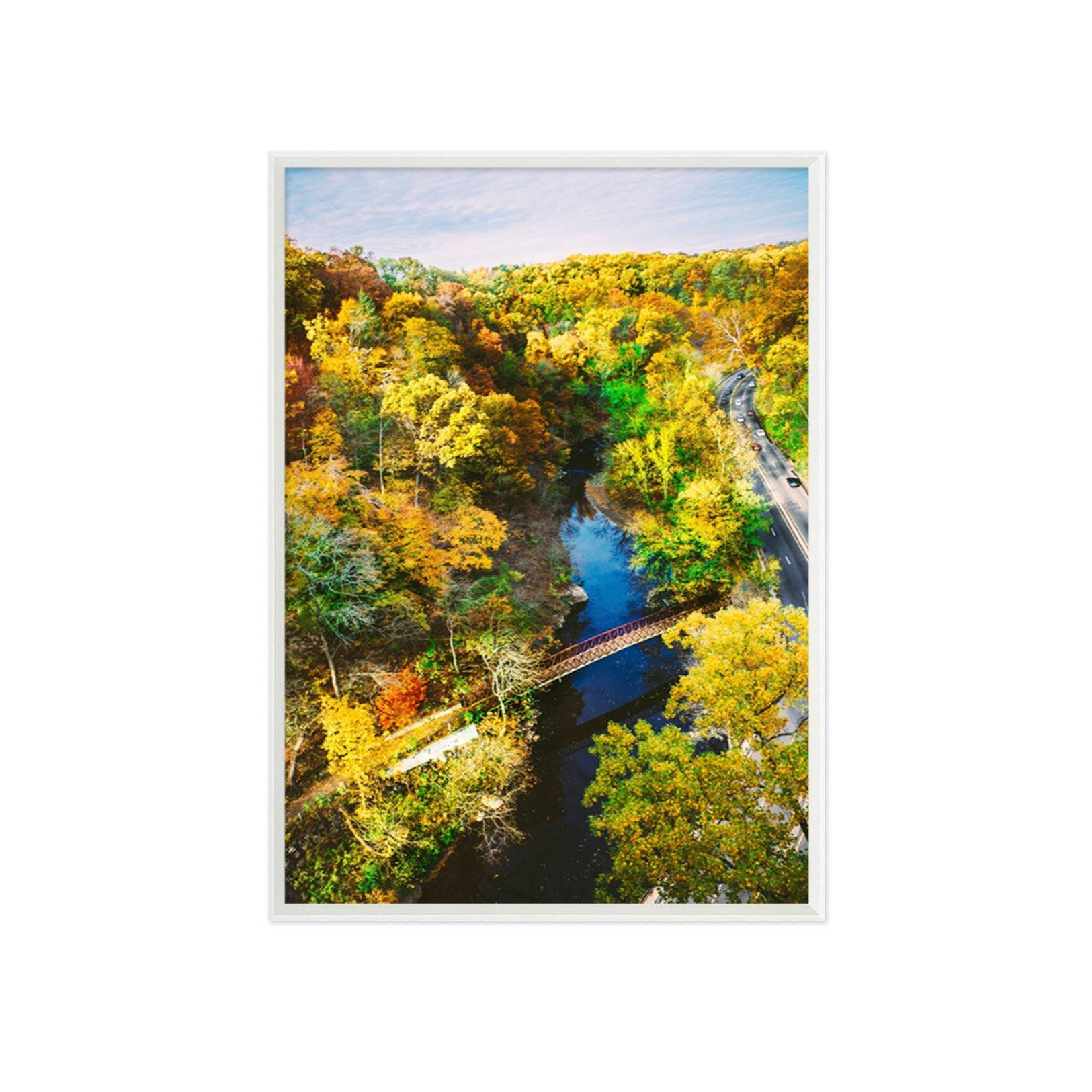 3D Maple Highway 087 Fake Framed Print Painting Wallpaper AJ Creativity Home