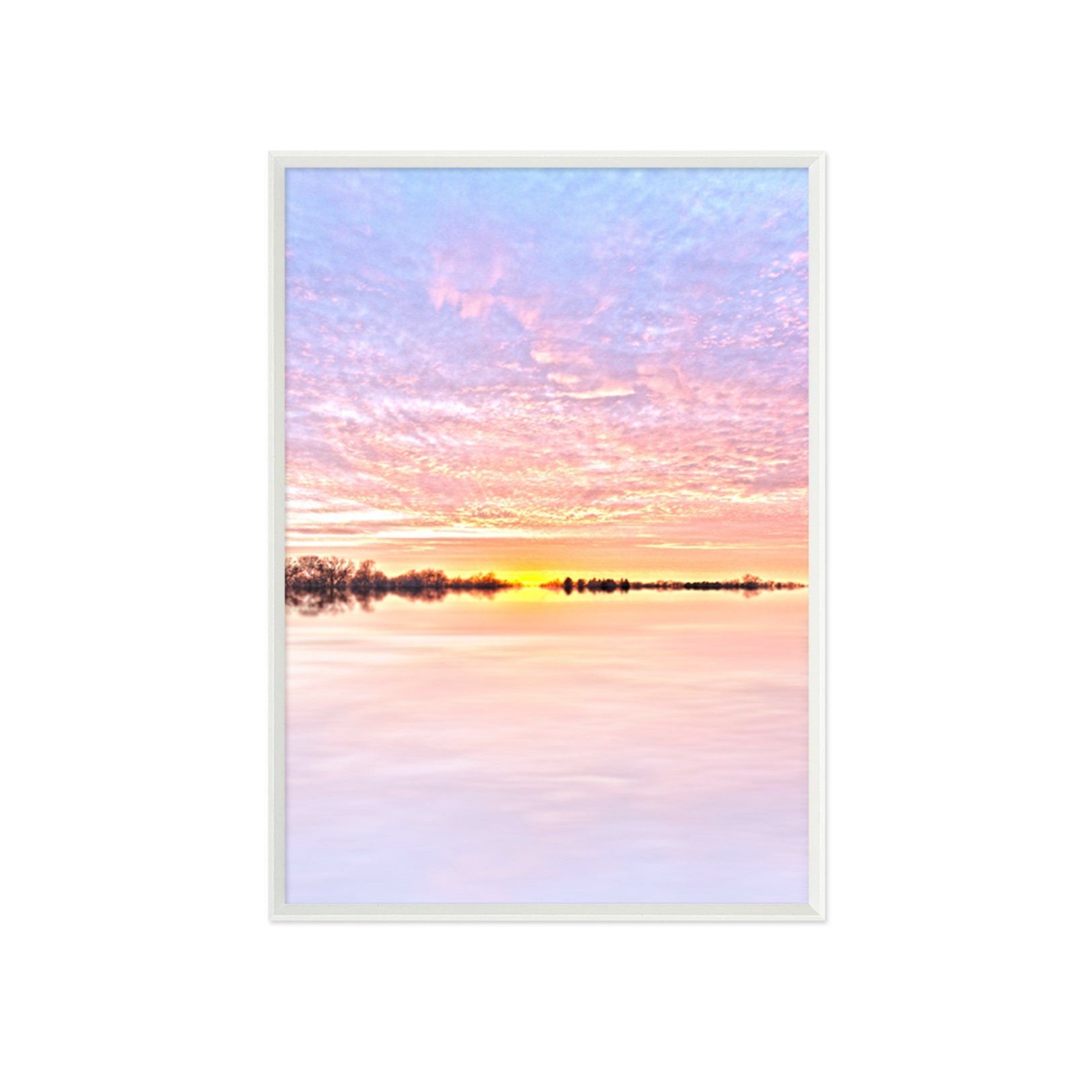 3D Beautiful Dusk 093 Fake Framed Print Painting Wallpaper AJ Creativity Home