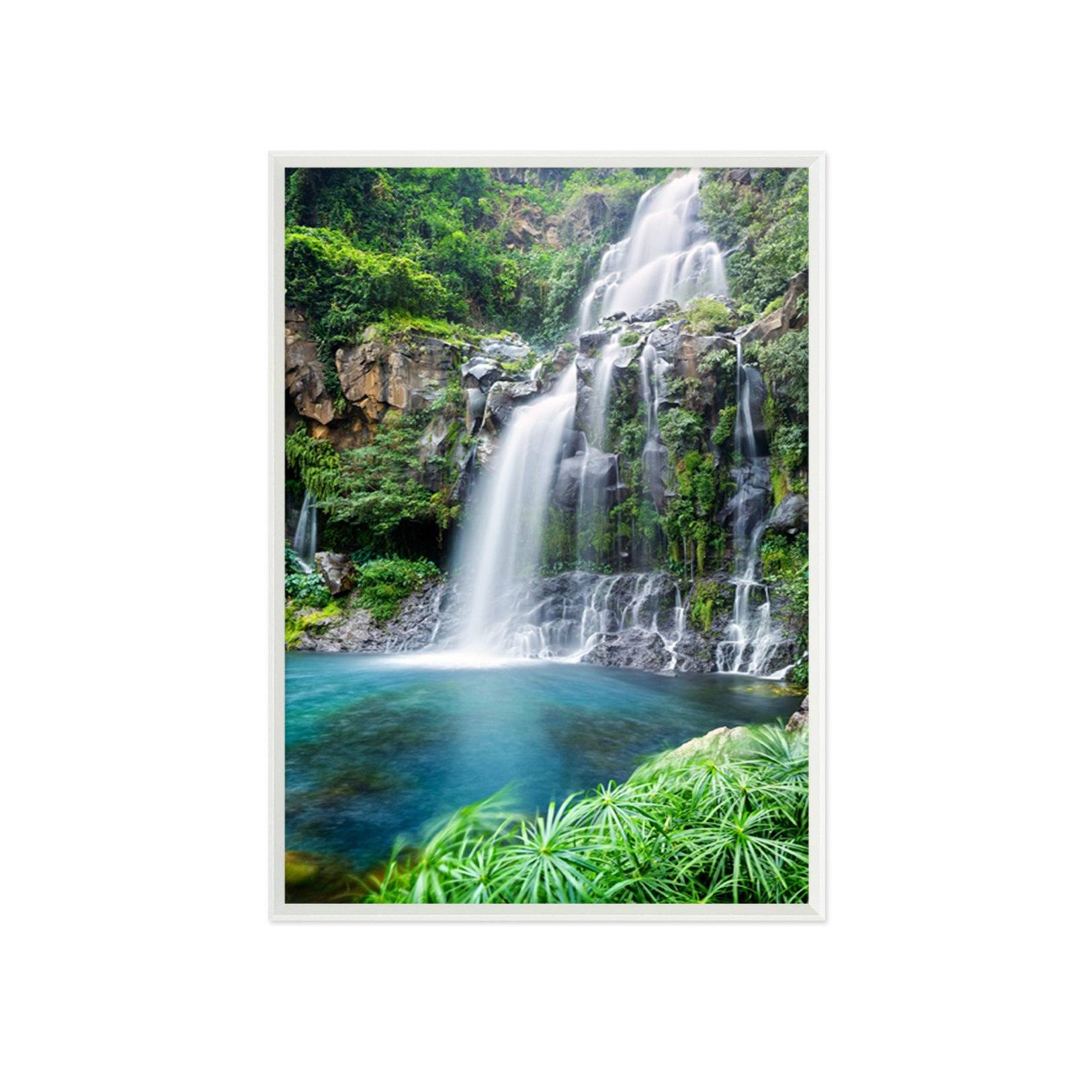 3D Into The Lake 072 Fake Framed Print Painting Wallpaper AJ Creativity Home