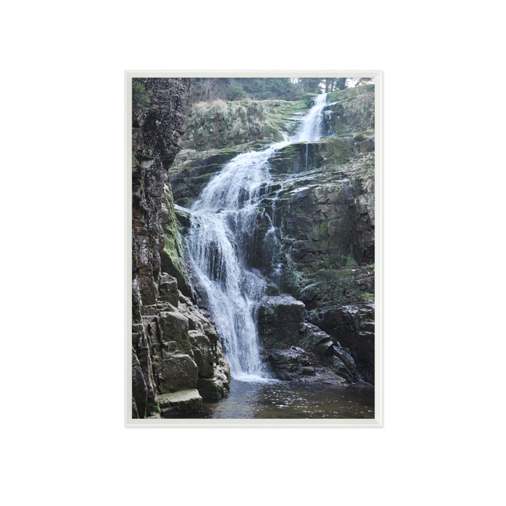 3D Lake Surface 101 Fake Framed Print Painting Wallpaper AJ Creativity Home