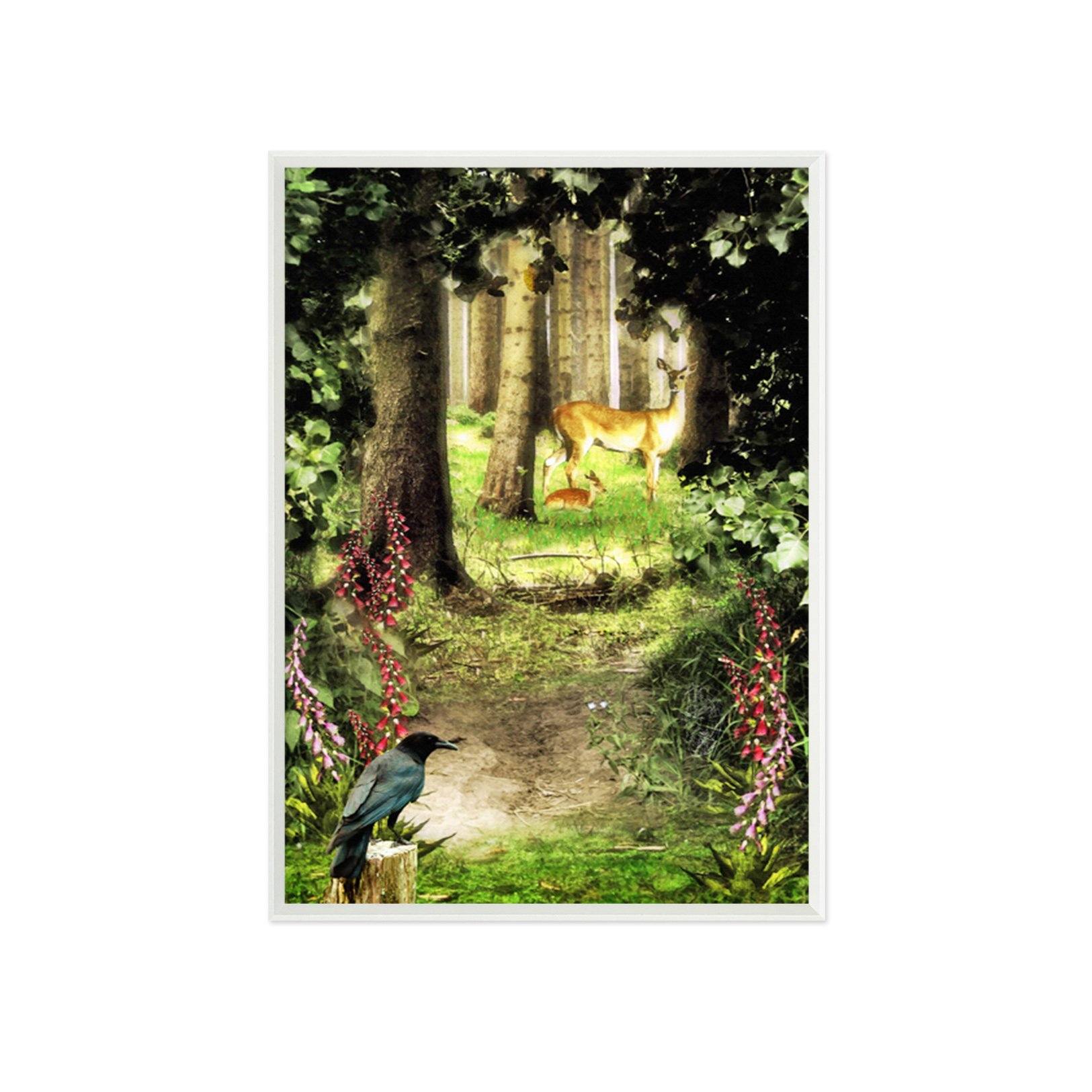 3D Forest Animals 124 Fake Framed Print Painting Wallpaper AJ Creativity Home