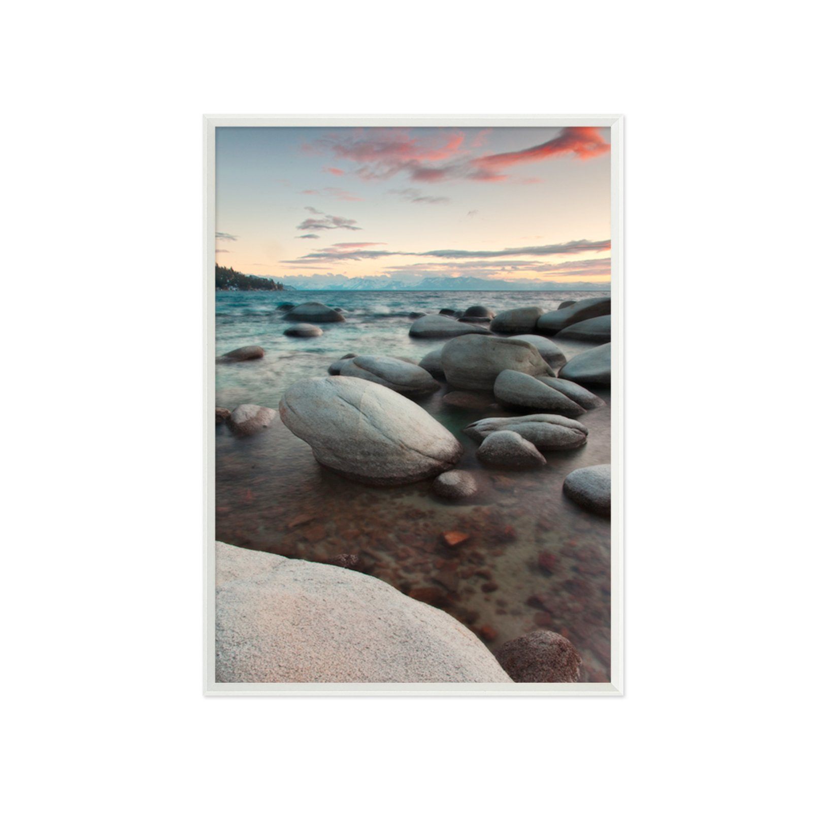 3D Sea Stones 024 Fake Framed Print Painting Wallpaper AJ Creativity Home
