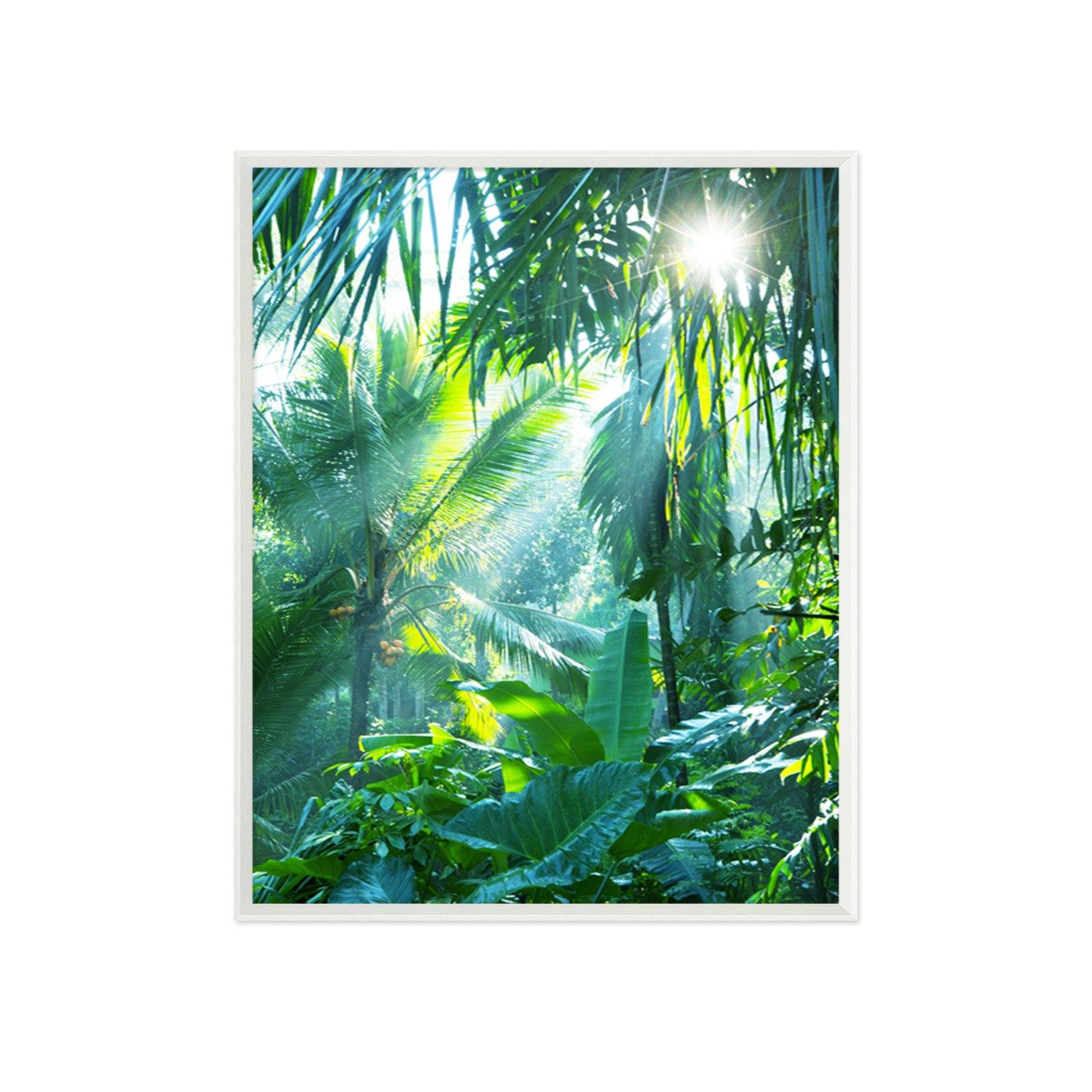 3D Sunny Forest 019 Fake Framed Print Painting Wallpaper AJ Creativity Home