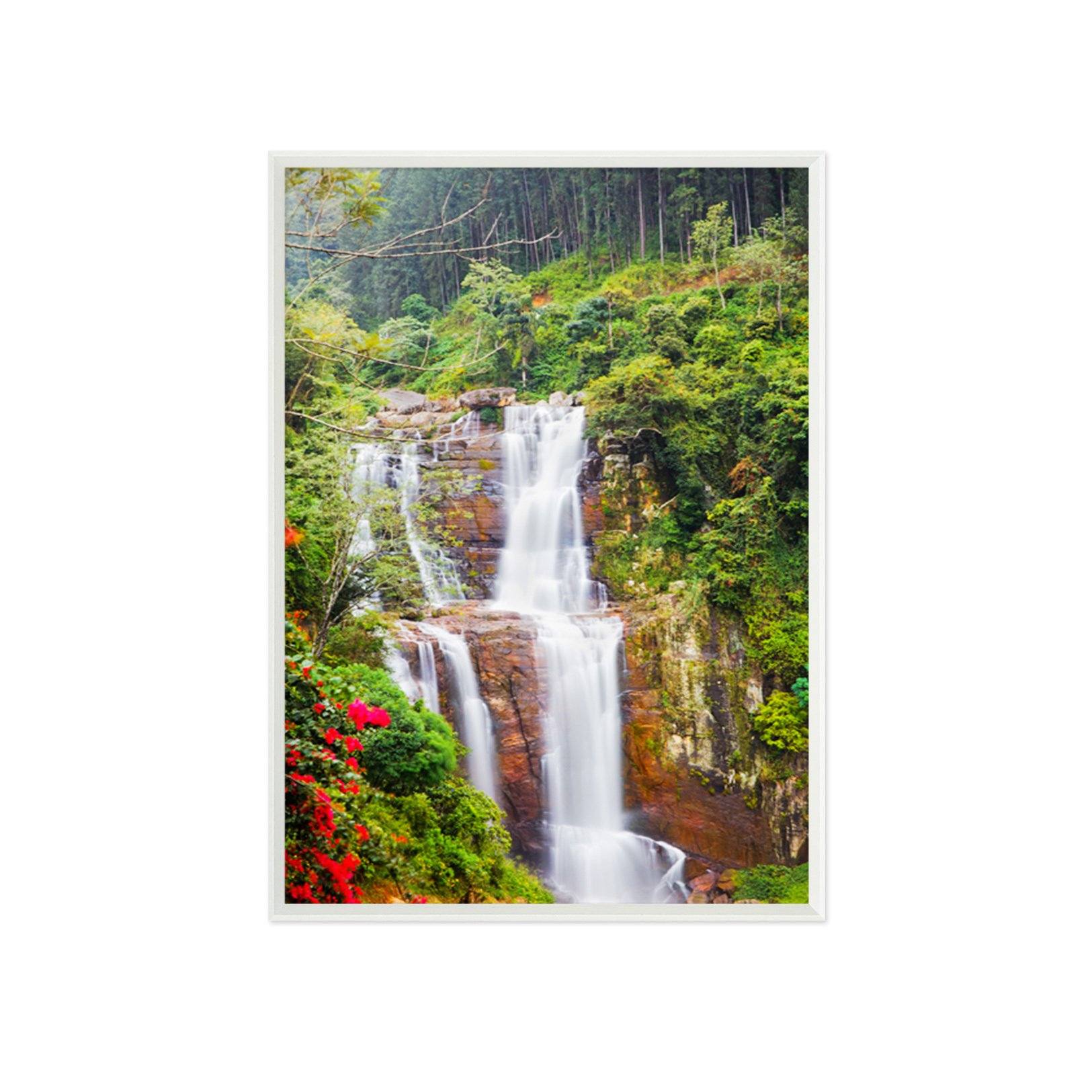 3D Forest Falls 120 Fake Framed Print Painting Wallpaper AJ Creativity Home