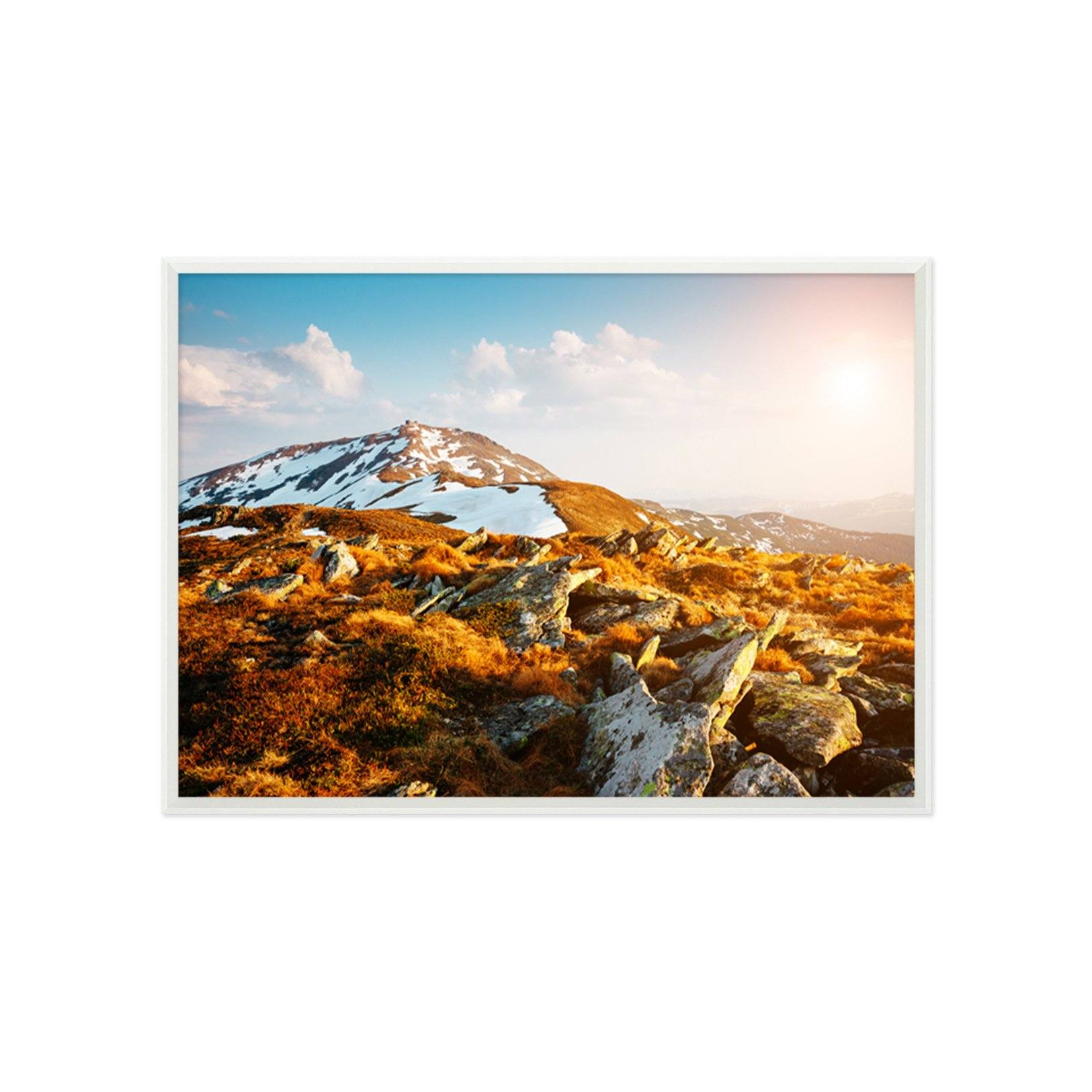 3D Hillside At Dusk 172 Fake Framed Print Painting Wallpaper AJ Creativity Home