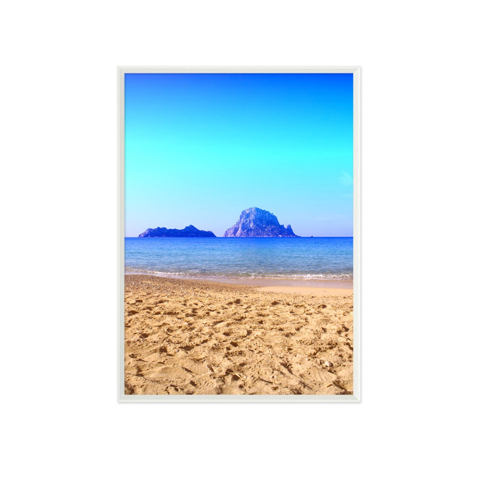 3D Beach Seascape 042 Fake Framed Print Painting Wallpaper AJ Creativity Home